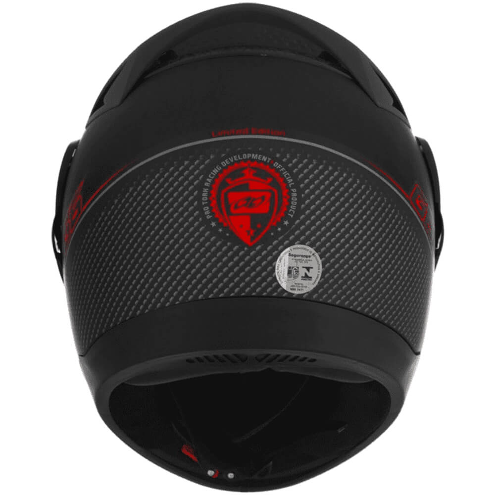 Capacete Evolution G6 788 Pro Neon Vermelho Tamanho 60 Pro Tork - CAP-559VM
