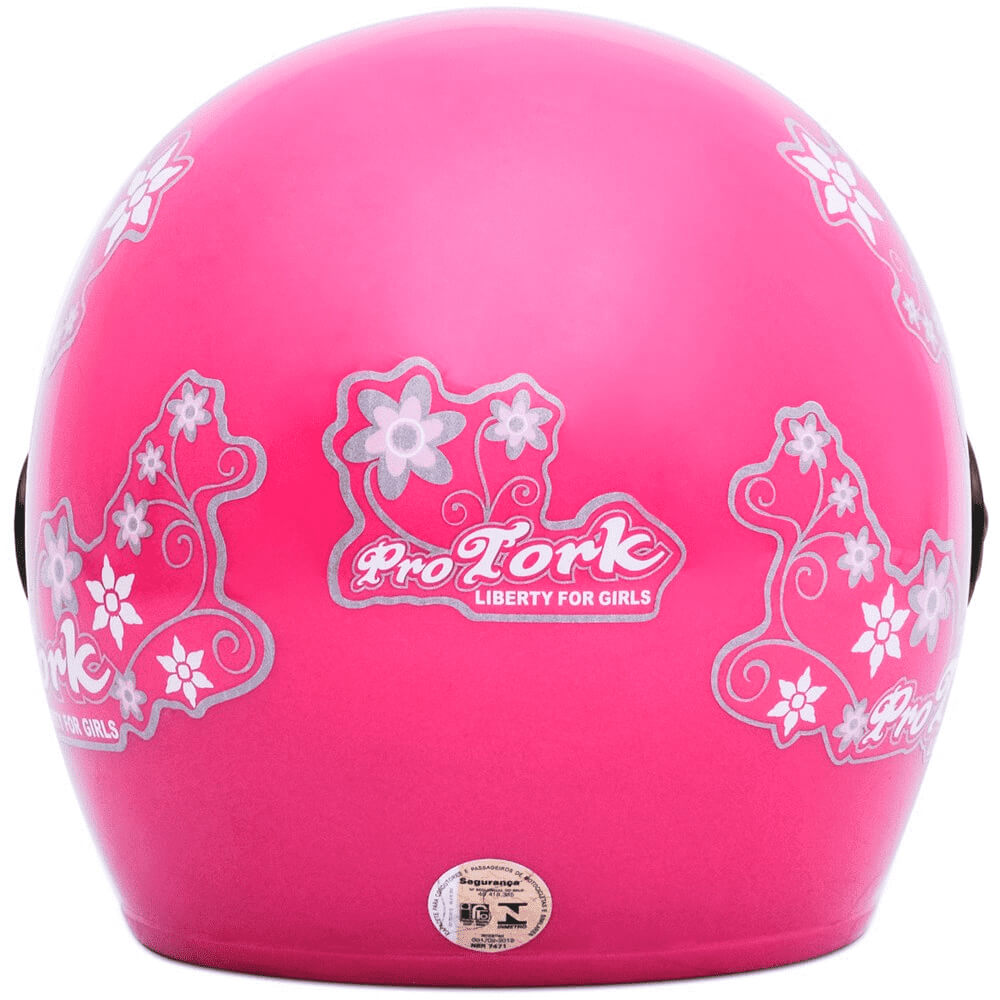 Capacete Liberty Three For Girls Rosa Tamanho 60 Pro Tork - CAP-55RS