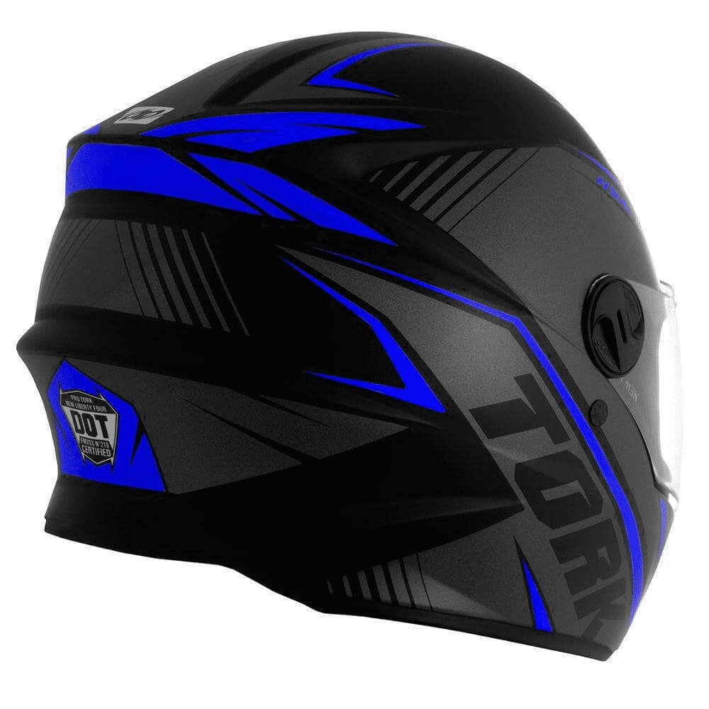 Capacete R8 Azul Tamanho 58  Pro Tork - CAP-568CZAZ