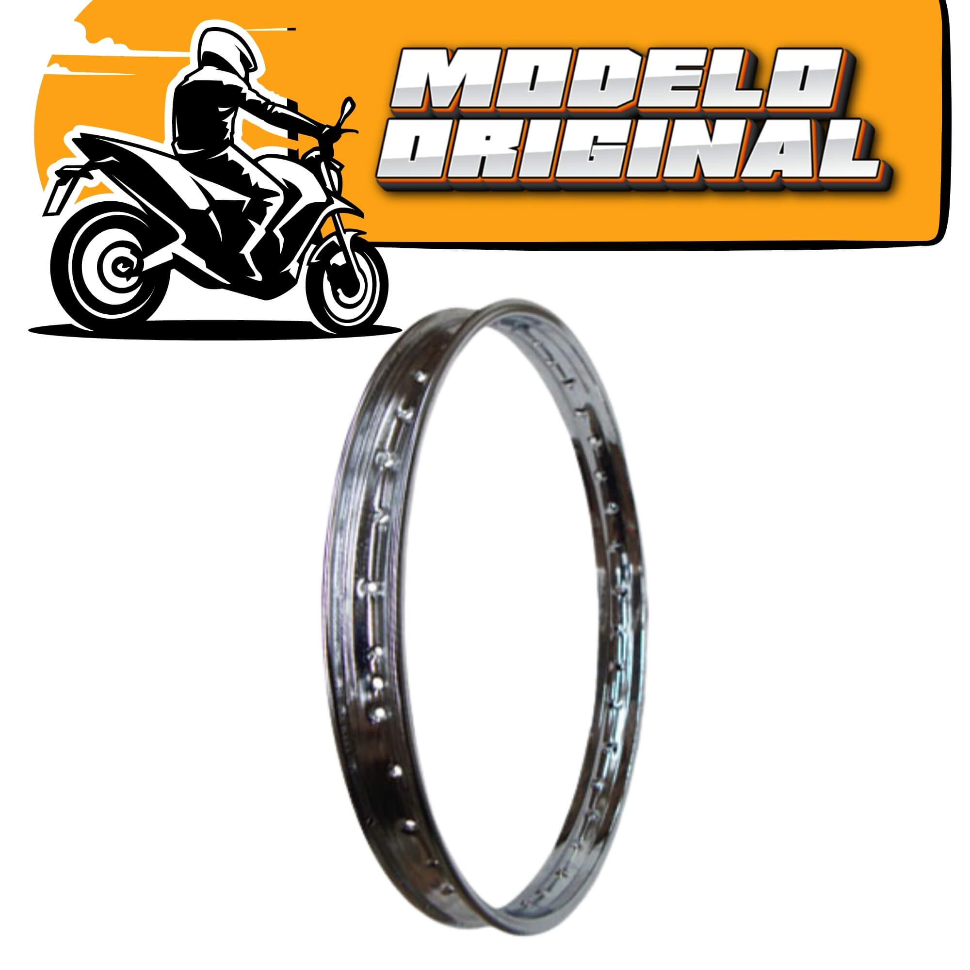 Aro Traseiro Roda de Moto 18x185 Cg125 Titan150 Ybr125 - AR-01CR