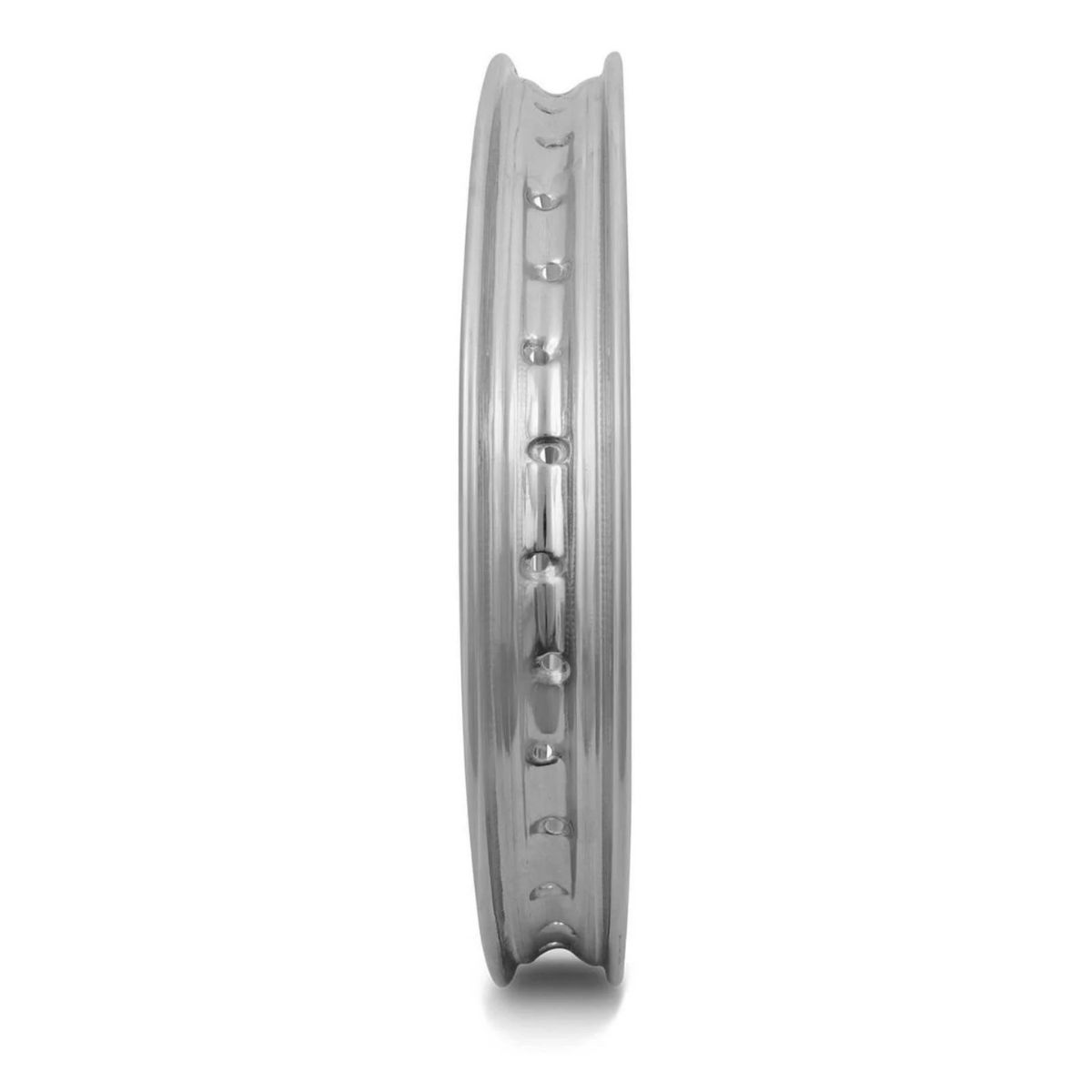 Aro de Roda 18 x 160 dianteiro Honda 125 Yamaha 125 - 135 Cromado Aço Reforçado Pro Tork AR-02CR