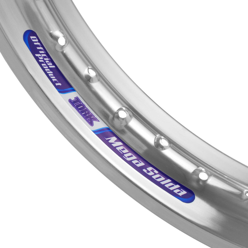 Aro de Roda Dianteiro Pro Tork Mega Solda 18x1.6 Pol Titan 125/150 e YBR 125/135 Cromado