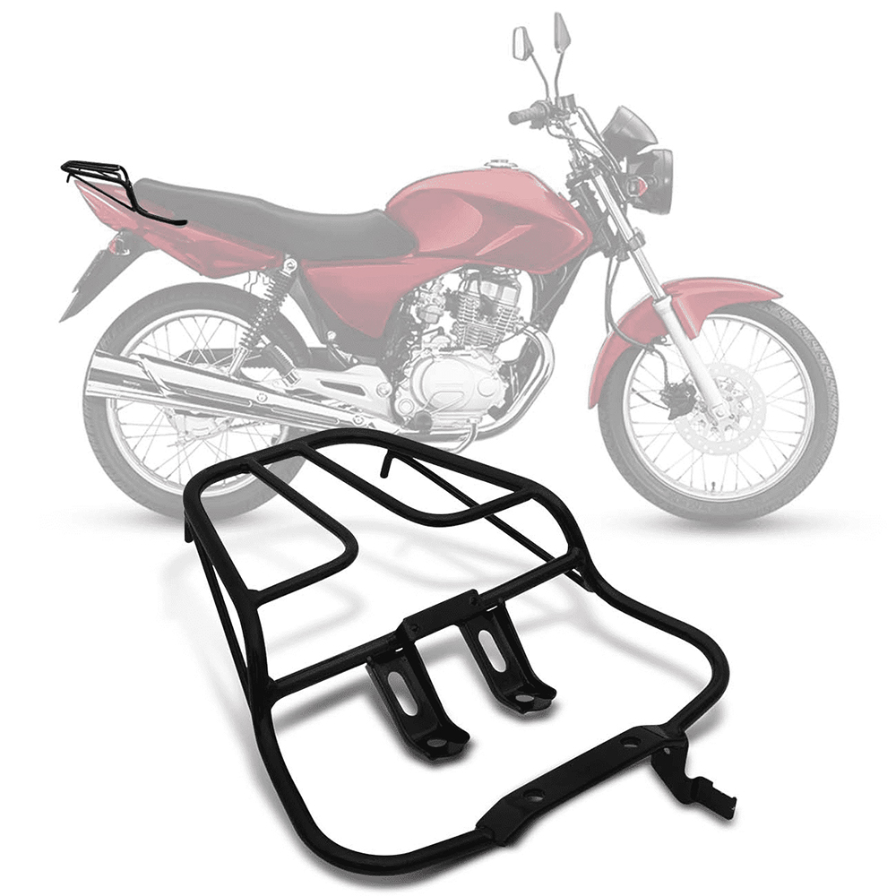Bagageiro Modelo Sansão Para Titan 150 2004 até 2008 e 150 Sport Preto BA-63HP Pro Tork