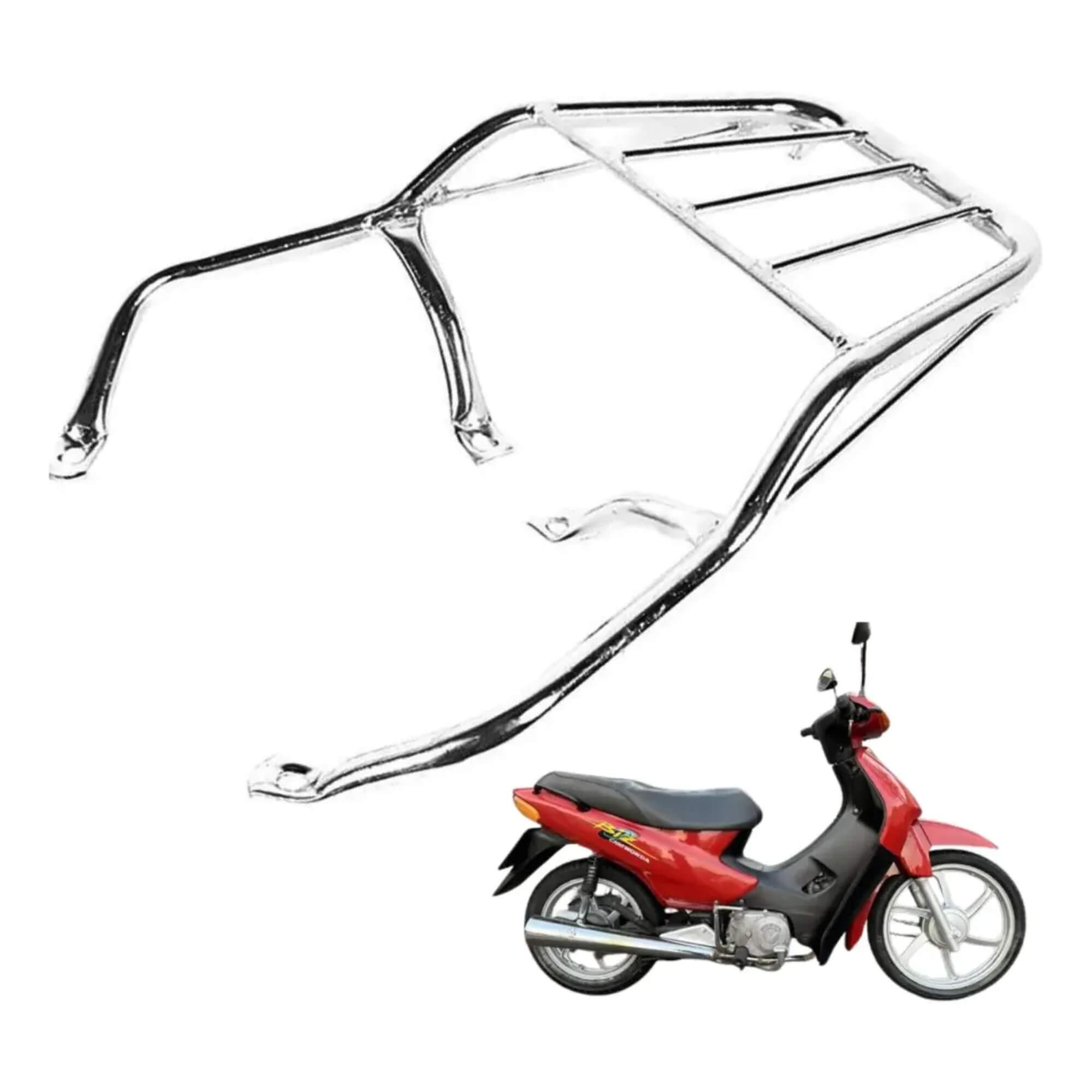 Bagageiro Sansão BIZ 125 2006 a 2010 Cromado Pro Tork BA-86HC