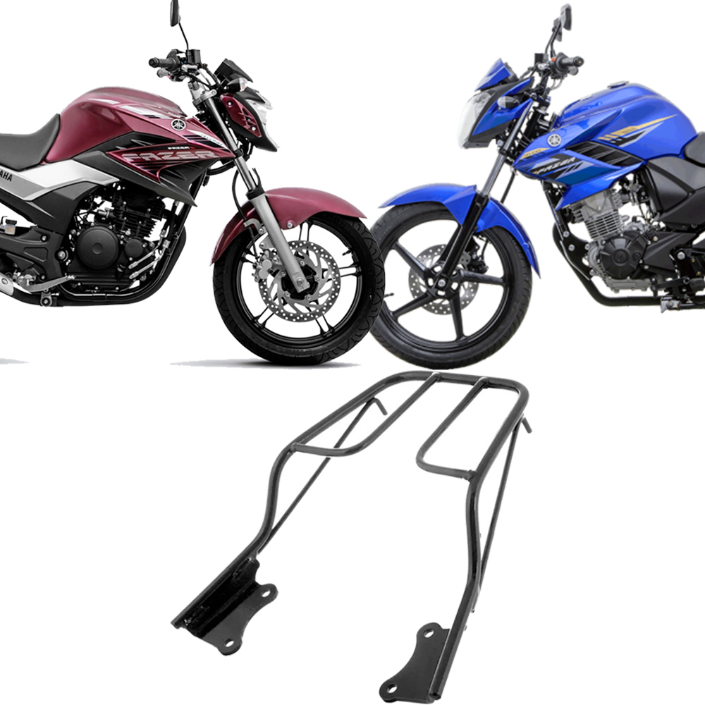 Bagageiro Yamaha Fazer 250 2006 a 2017 modelo sansão Preto BA-91YP