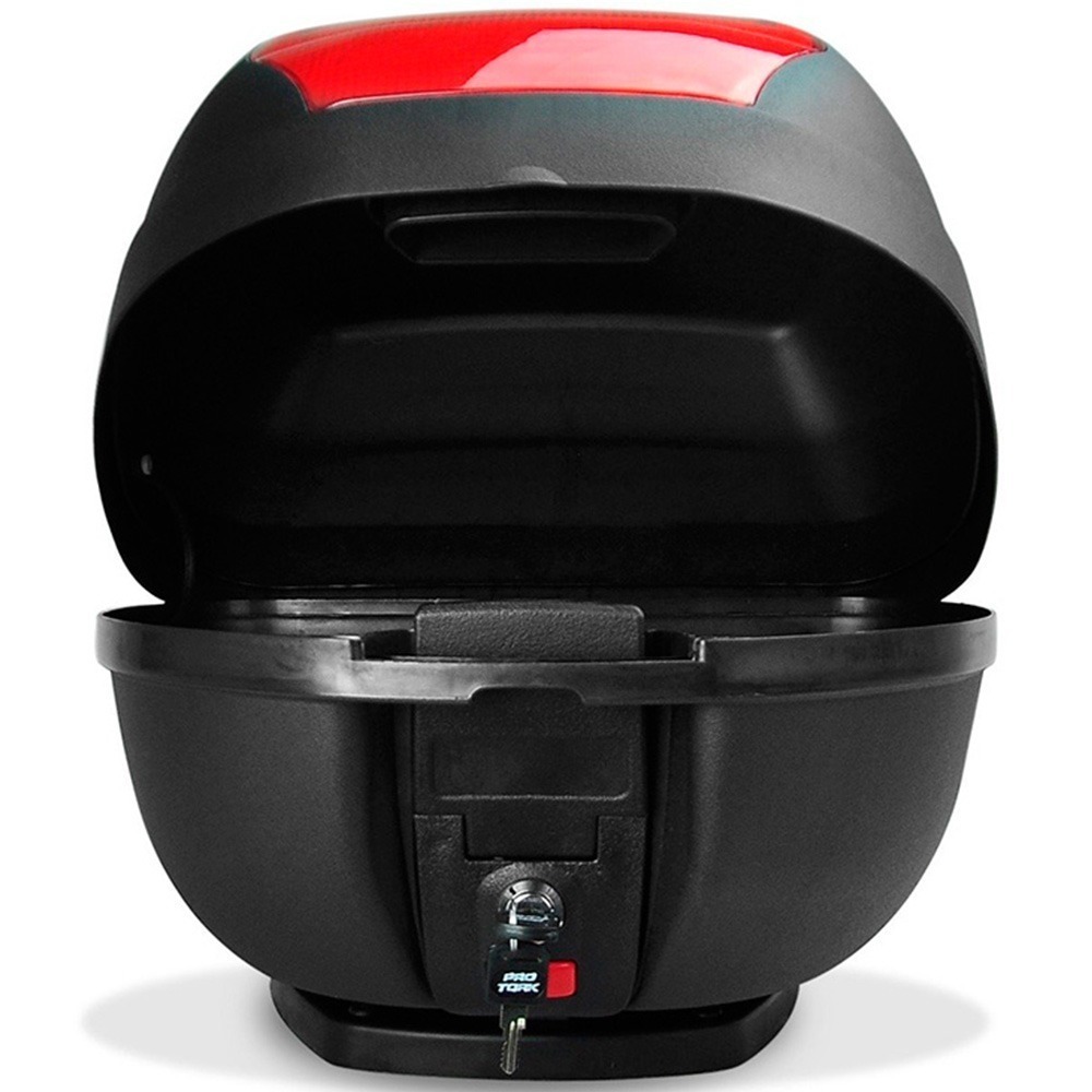 Bauleto Moto Traseiro 28 Litros Smart Box 2 Lente Vermelho Pro Tork - BP-03