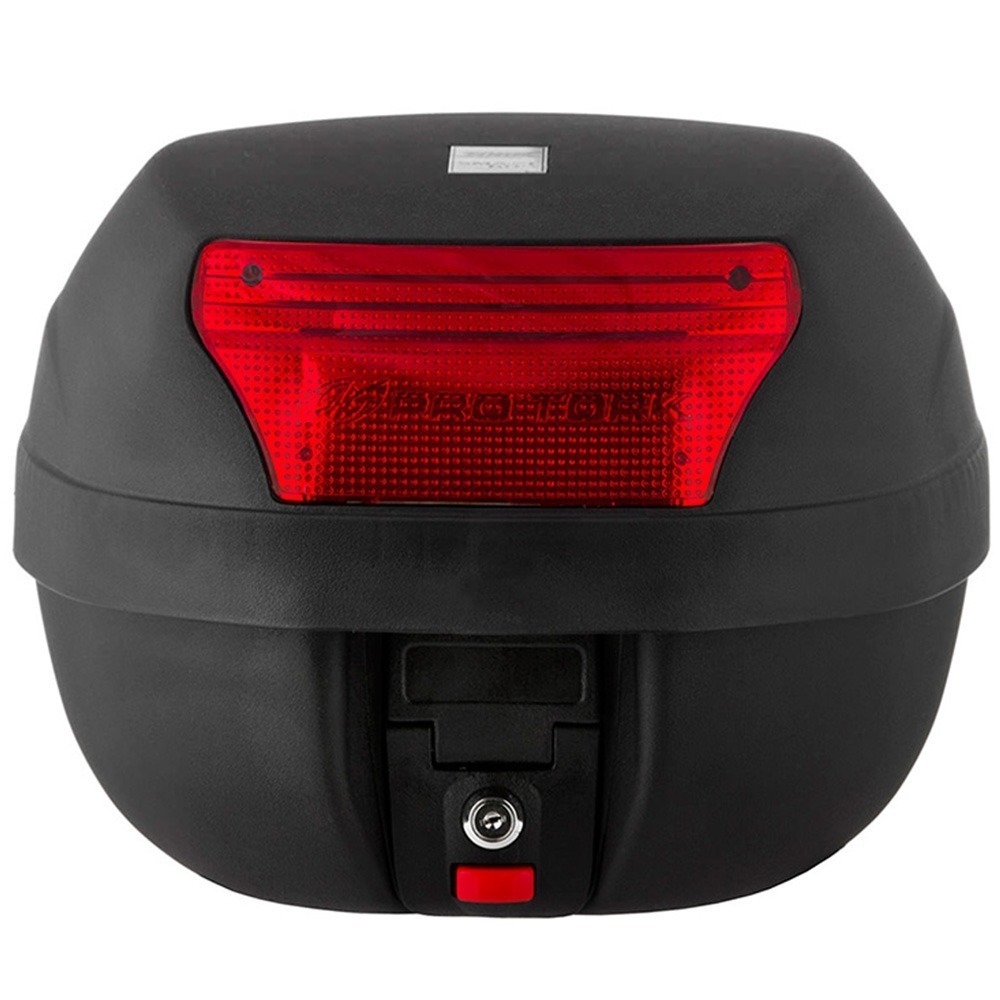 Bauleto Moto Traseiro 28 Litros Smart Box 2 Lente Vermelho Pro Tork - BP-03