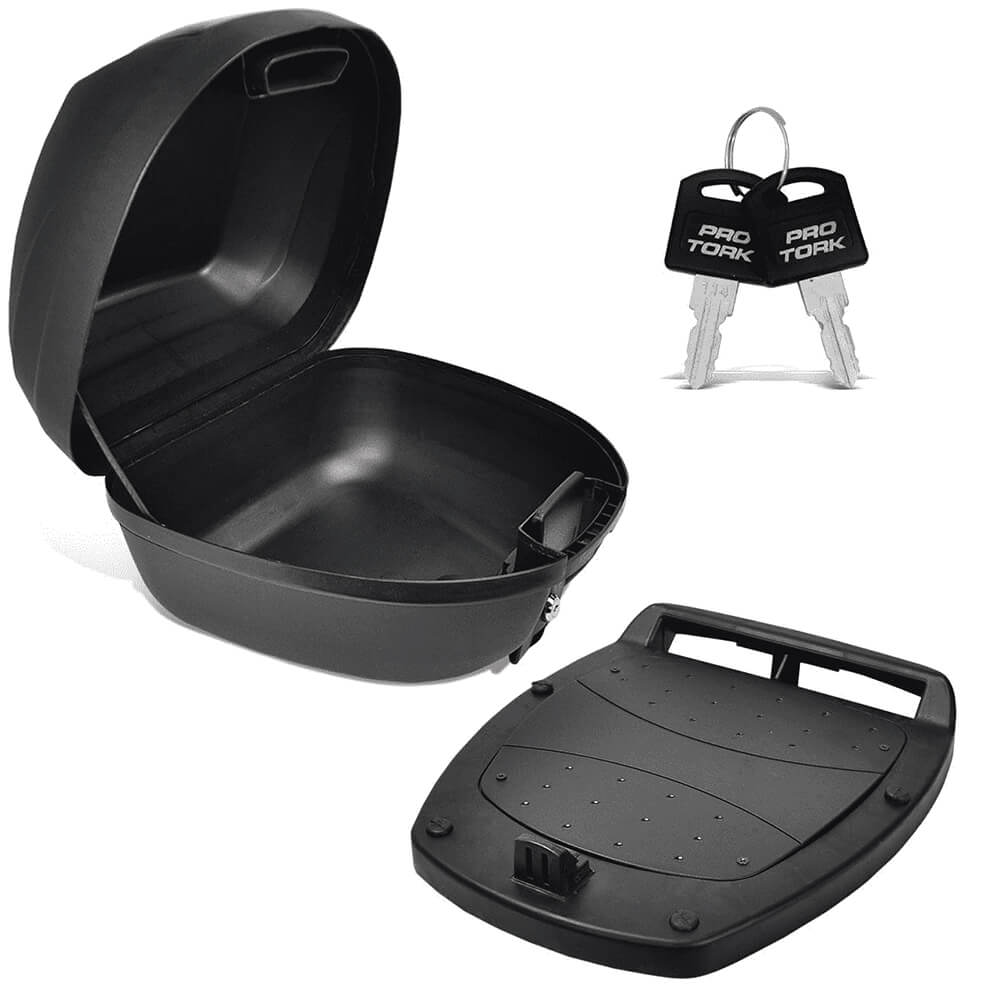 Bauleto Moto Traseiro 28 Litros Smart Box 2 Lente Vermelho Pro Tork - BP-03