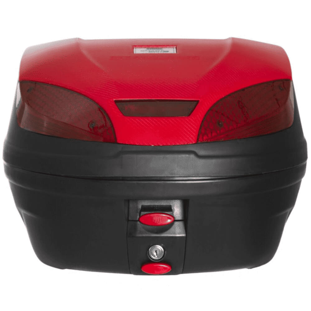 Baú Bauleto para Moto 30 Litros Smartbox 3 Universal com Refletor Vermelho Pro Tork - BP-10VM