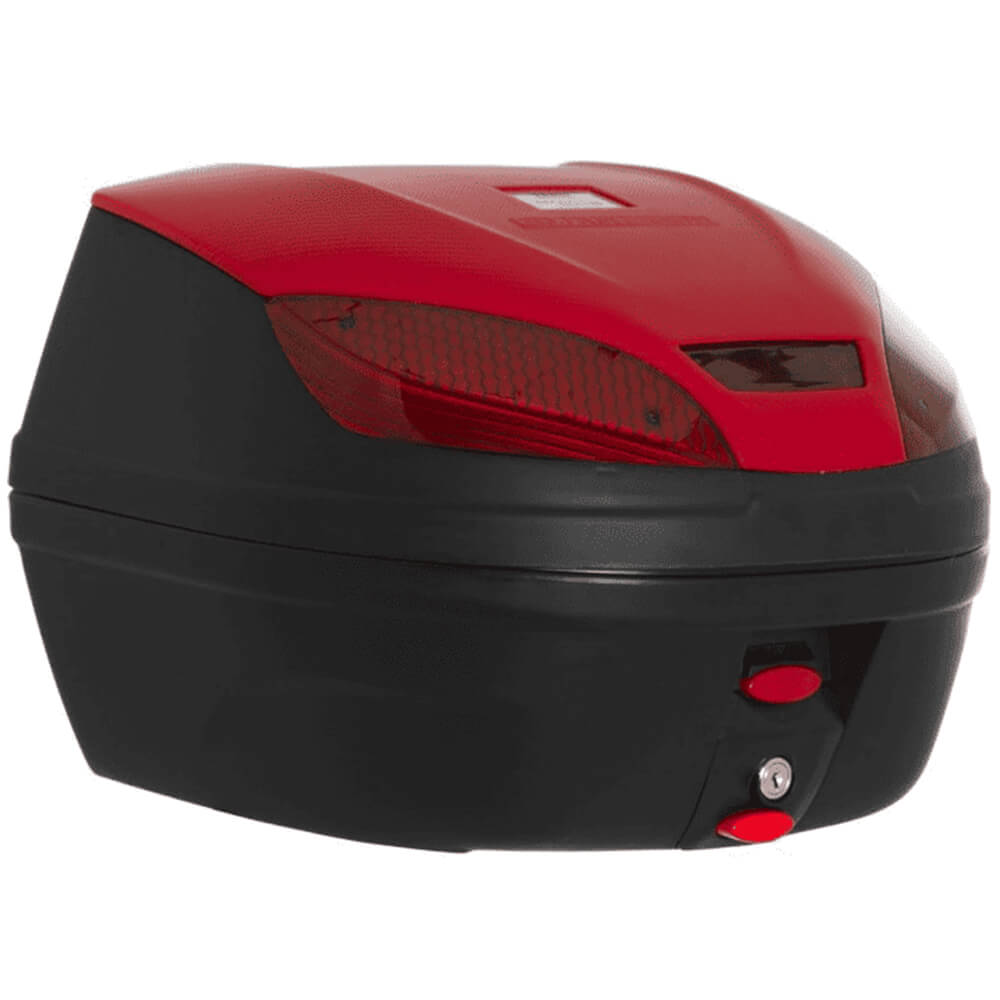 Baú Bauleto para Moto 30 Litros Smartbox 3 Universal com Refletor Vermelho Pro Tork - BP-10VM