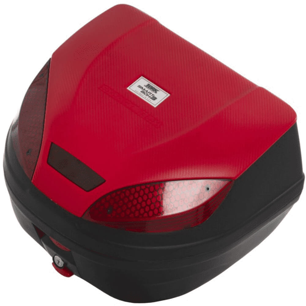 Baú Bauleto para Moto 30 Litros Smartbox 3 Universal com Refletor Vermelho Pro Tork - BP-10VM