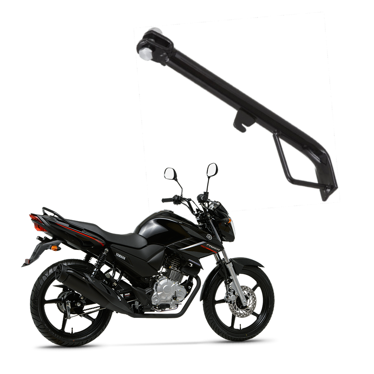 Cavalete Lateral Sem Borracha Fazer 150 2014 Parafuso Preto Aço Tubular Preto Pro Tork CA-110YP