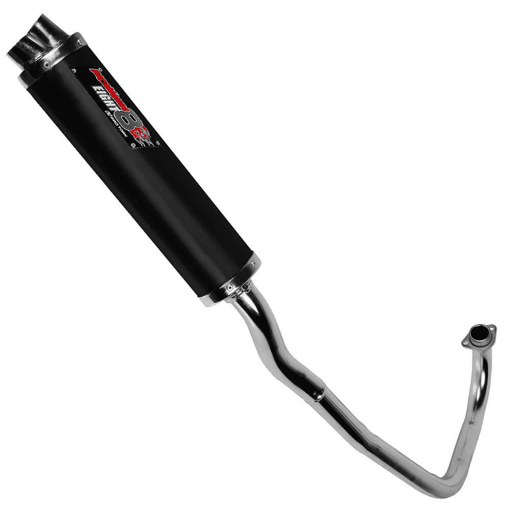 Escapamento Pro Tork Eight Titan/Fan 150 até 2014, Titan 160 2016, CG Start 2016-2019 Preto