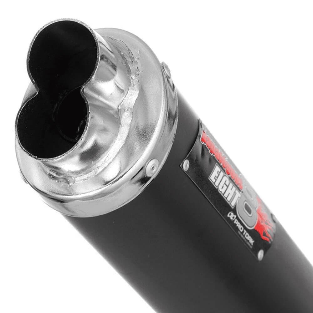 Escapamento Pro Tork Eight Titan/Fan 150 até 2014, Titan 160 2016, CG Start 2016-2019 Preto