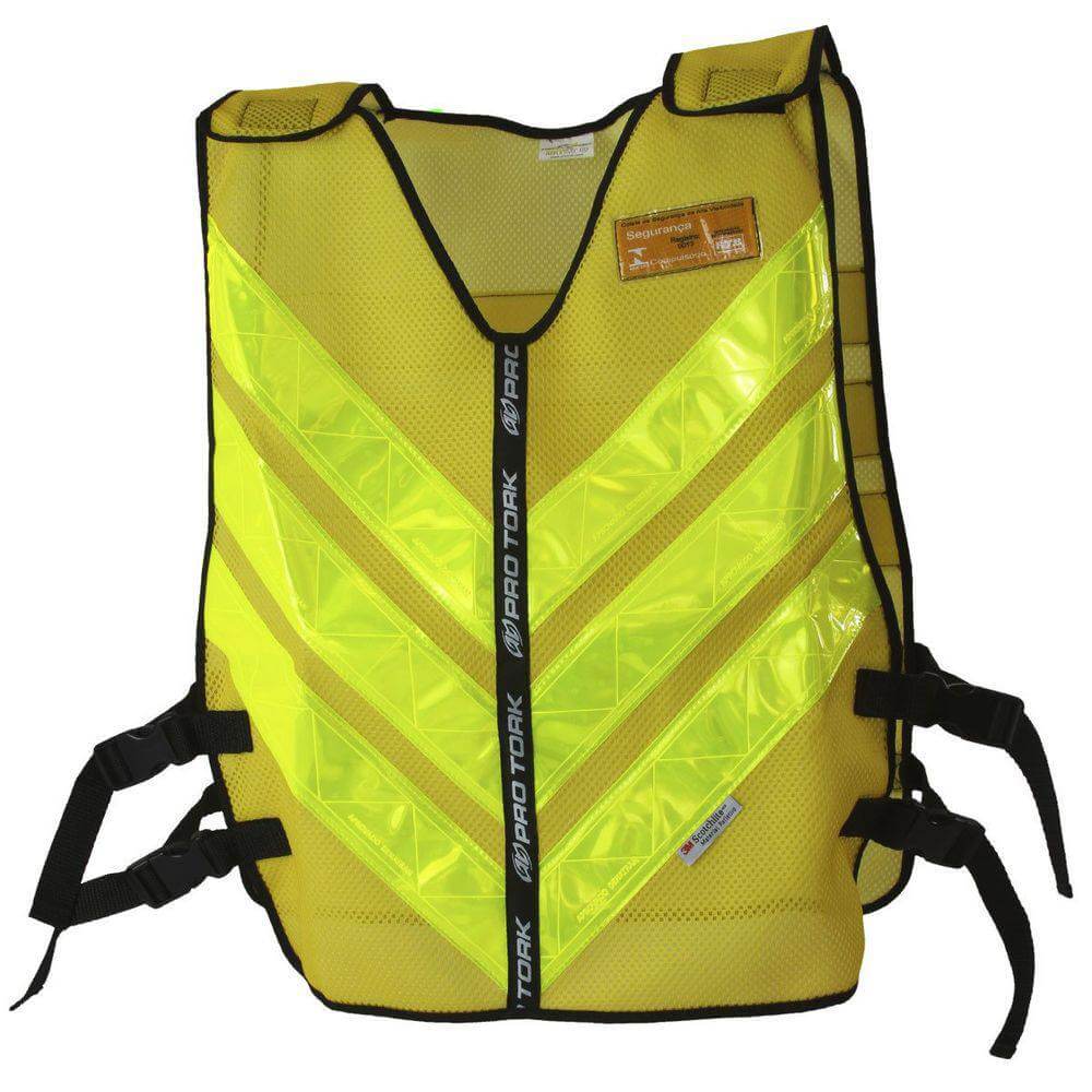 Colete Refletivo One Tamanho M Amarelo CLR-02AM - Pro Tork