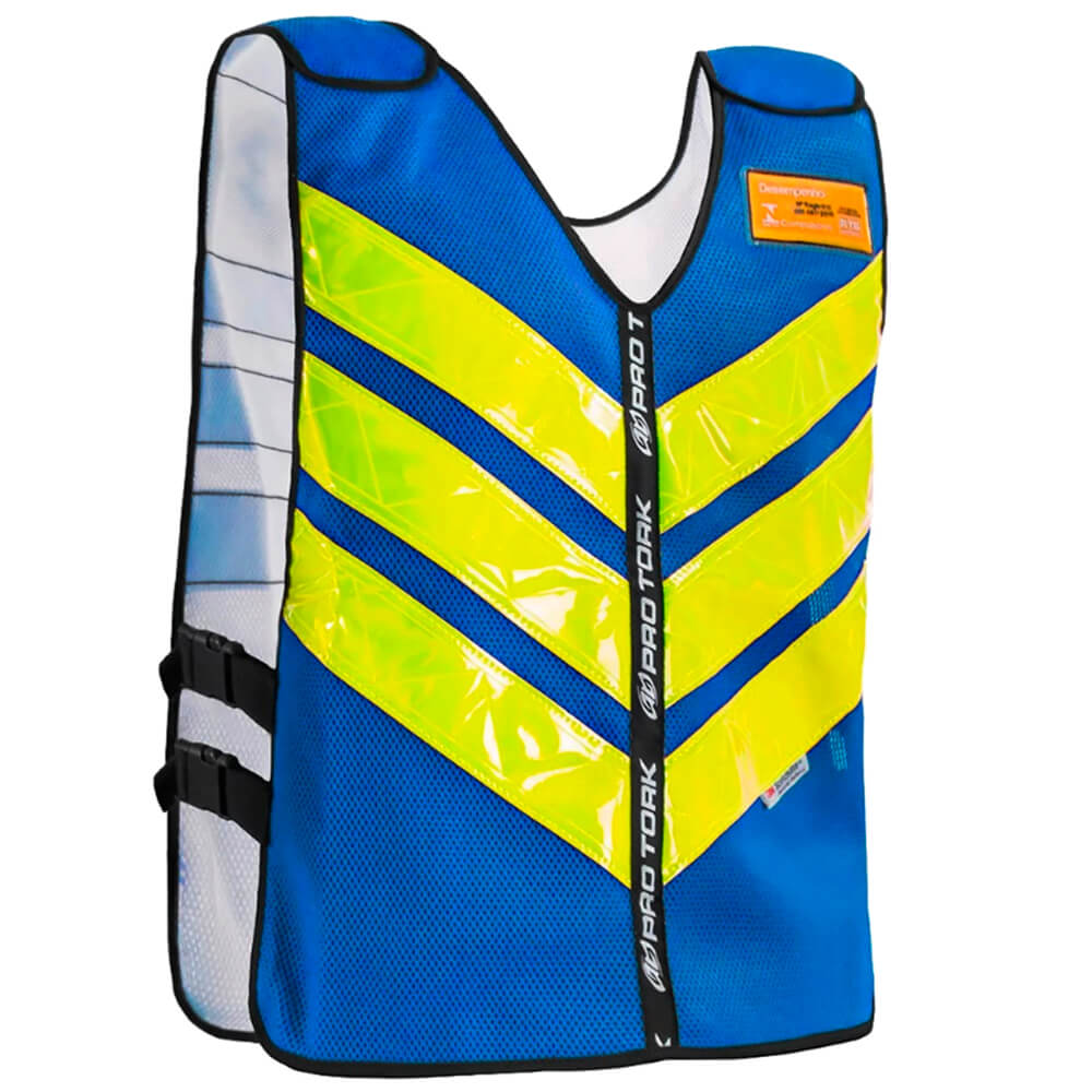 Colete Refletivo One Tamanho G Azul CLR-03AZ - Pro Tork