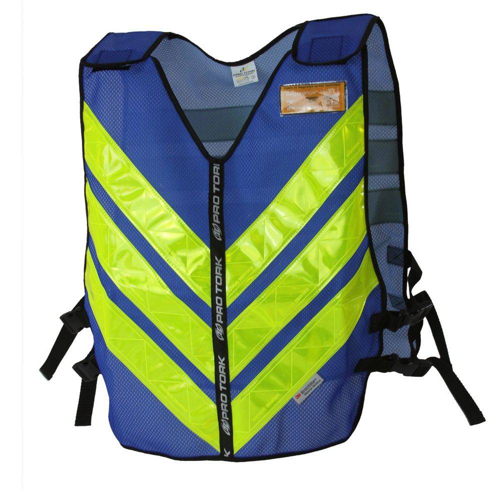 Colete Refletivo One Tamanho G Azul CLR-03AZ - Pro Tork