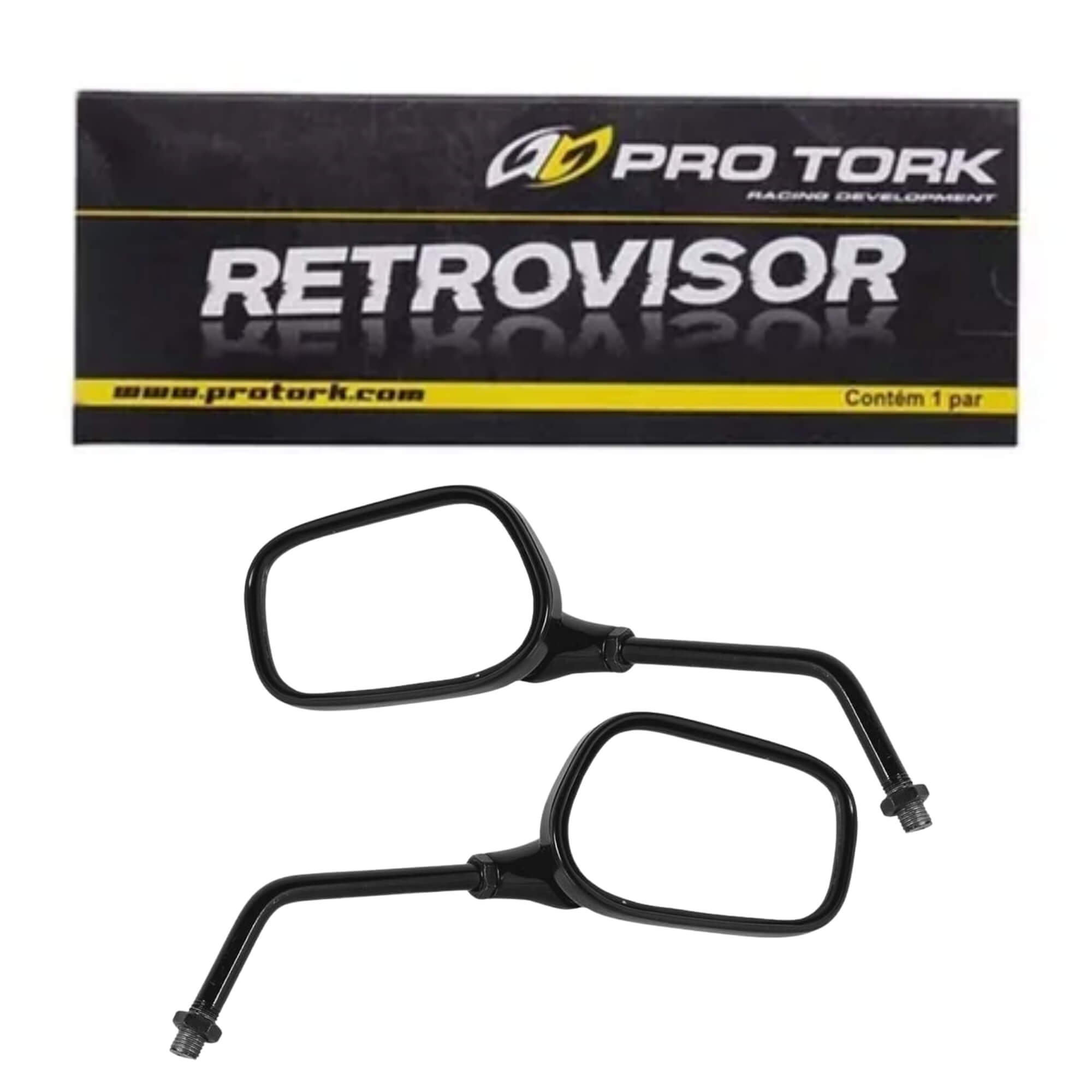 Espelho Protetor Mini Honda CG Titan 99 Titan 150 Preto Pro Tork - EE-141H