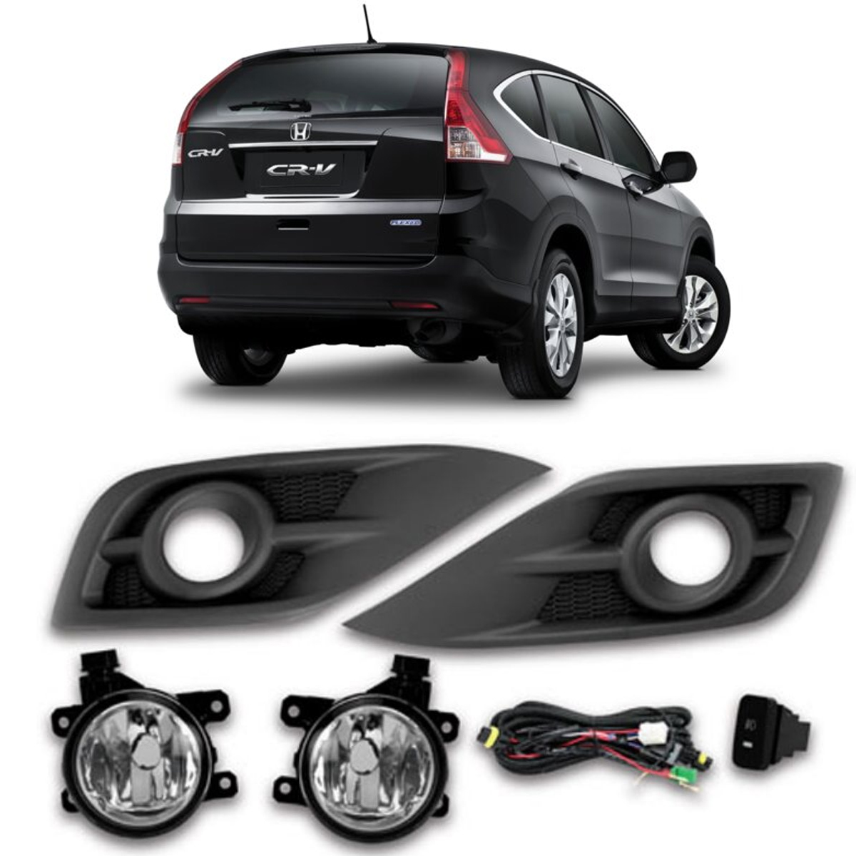 Kit Faról Milha Honda CRV 2012 até 2016 Original SL-111110 - Shocklight
