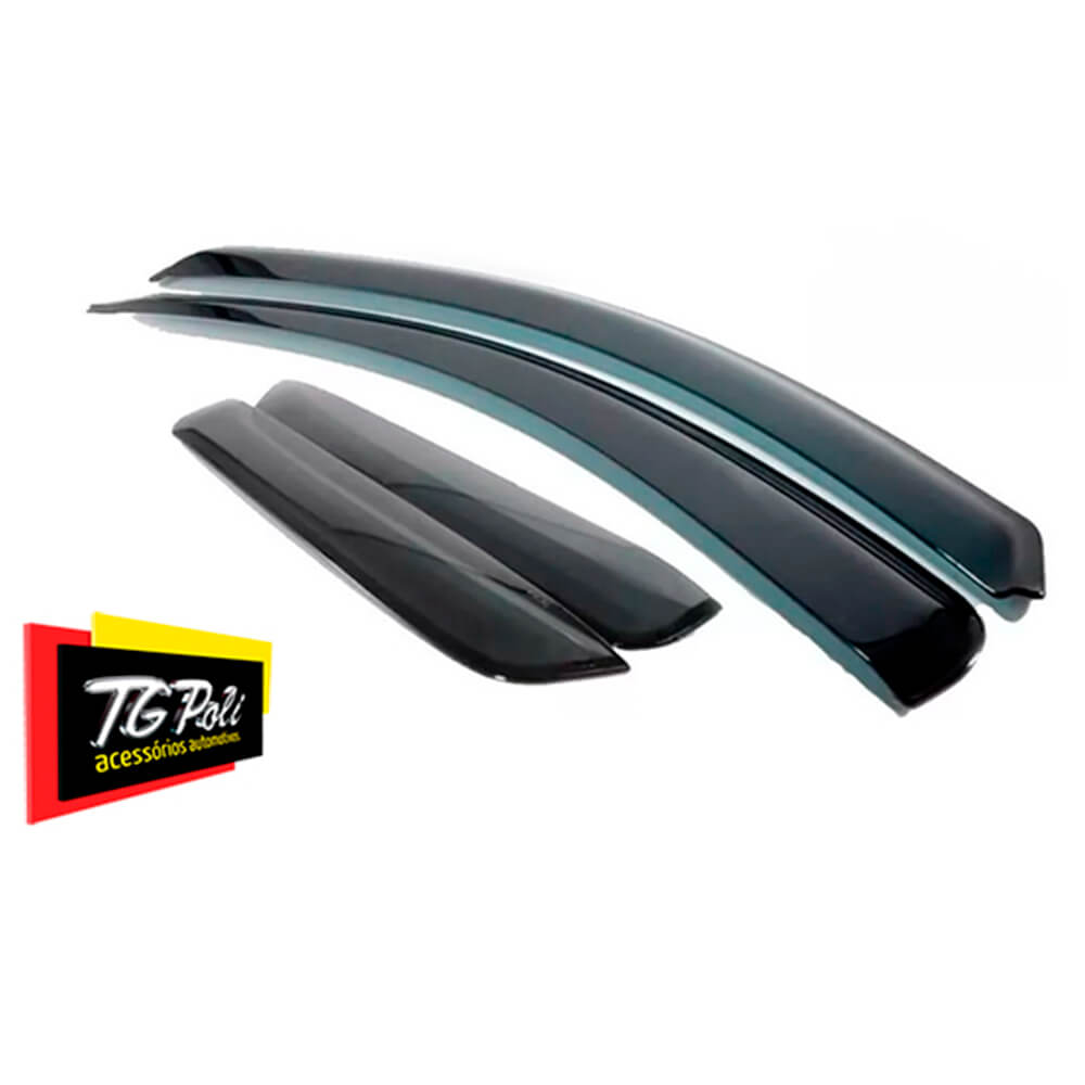 Calha De Chuva Defletor Nissan Kicks 2017 em diante Tg Poli - 32007