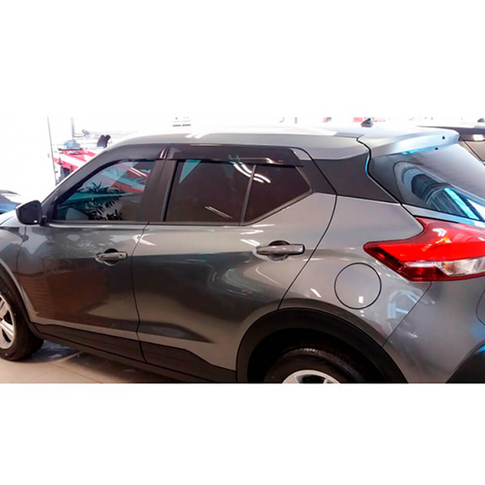 Calha De Chuva Defletor Nissan Kicks 2017 em diante Tg Poli - 32007