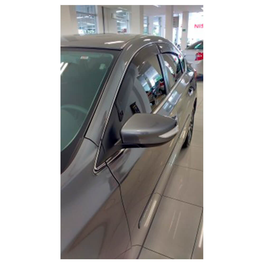 Calha de Chuva Nissan Sentra 2014/2015/2016/2017/2018/2019/2020 em diante 4 Portas TG Poli - 32005
