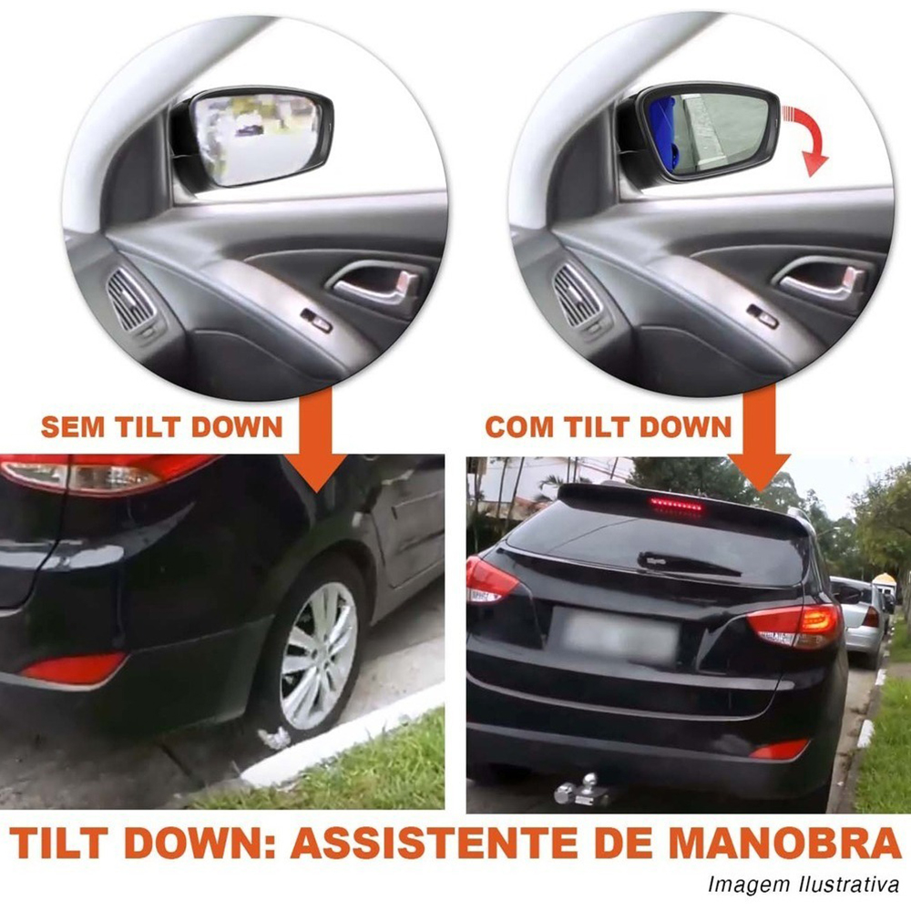 Modulo de Retrovisor Tury PARK3.7.3I com Tilt Down/Rebatimento - Cruze LTZ 11/16