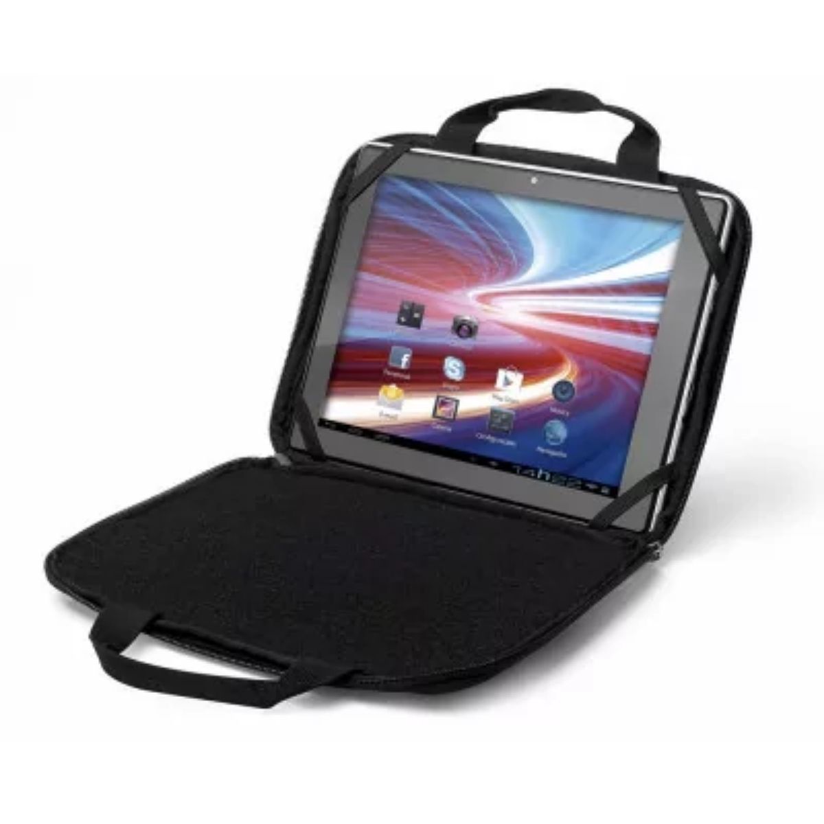 Case e Suporte Com Alça Para Tablet 7Pol Preto com Alça de Transporte em Nylon BO197 Multilaser