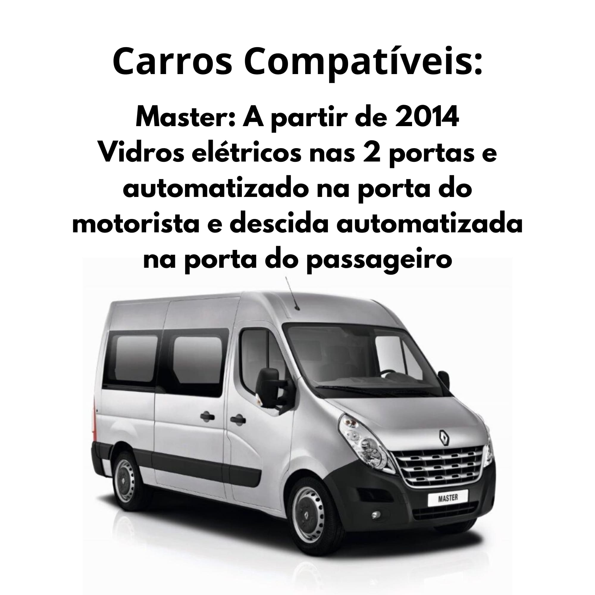 Módulo de Automação Vidros Dianteiros com Anti Esmagamento Compatível com Master Tury - PRO 2.12 CK