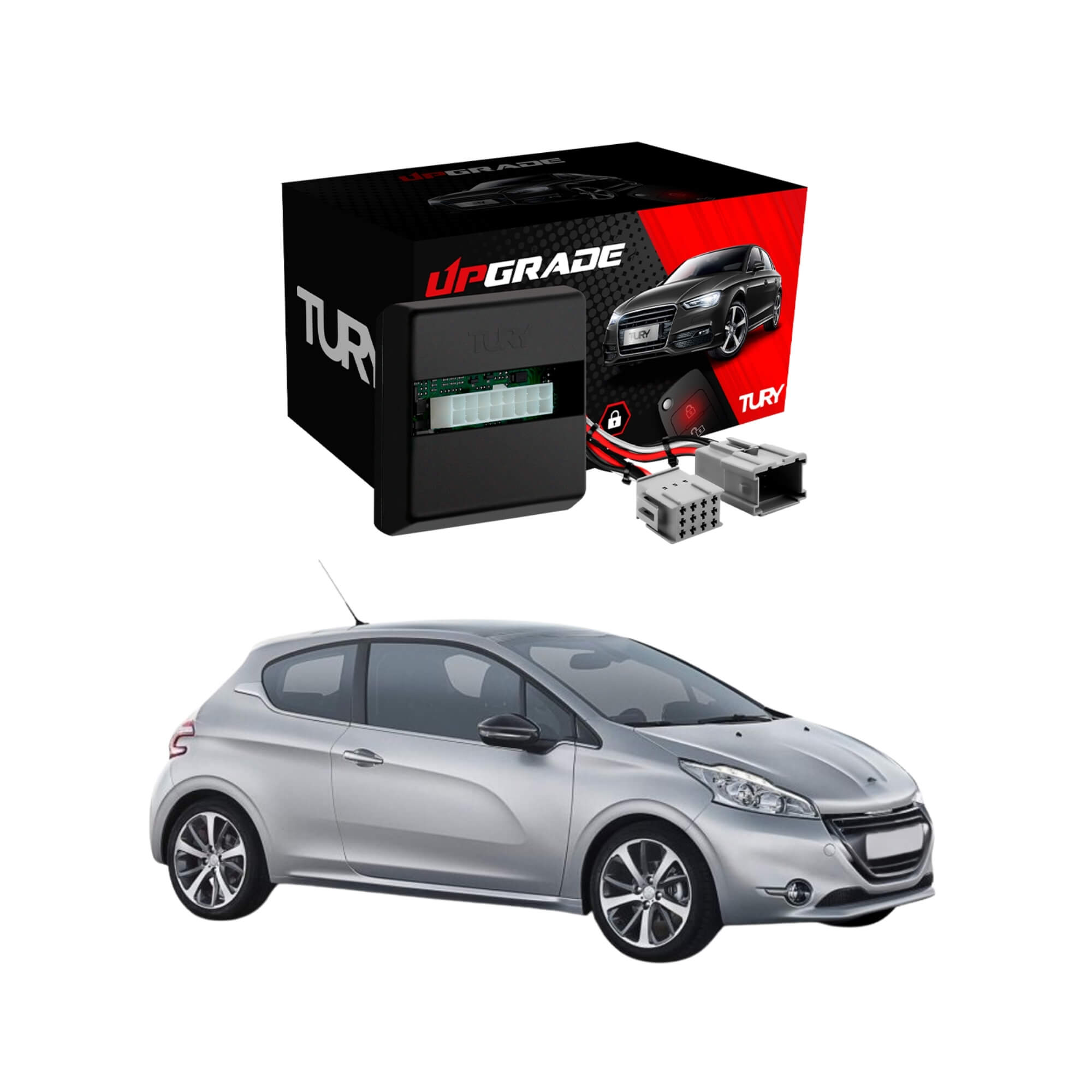 Módulo Automação de Vidros Elétricos compatível com 208 2013 a 2020 Tury - PRO2.3BL