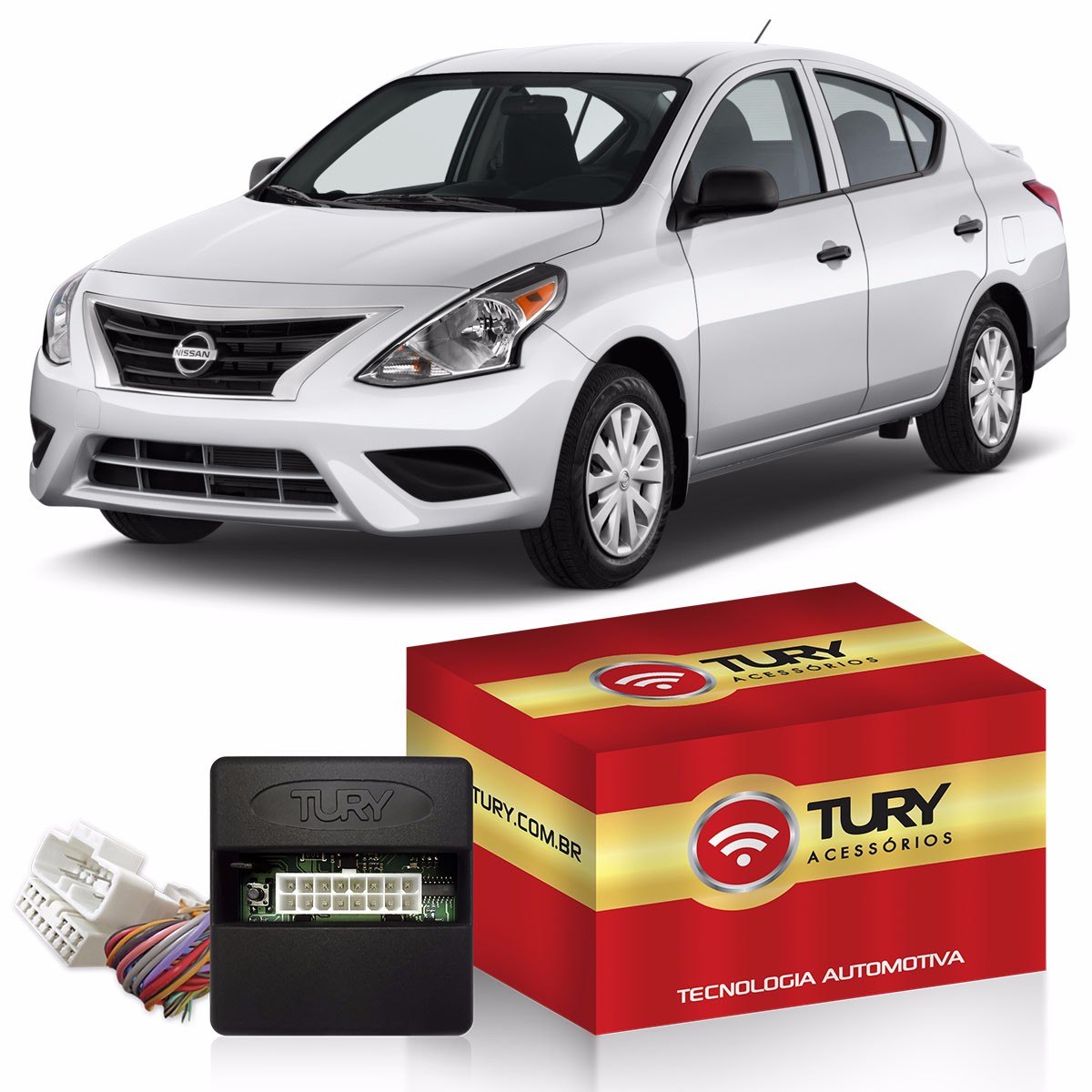 Modulo de Vidro Tury c/ Anti-esmagamento PRO2.9BB Nissan March 2015+/Versa 2011+ Apenas Dianteiro