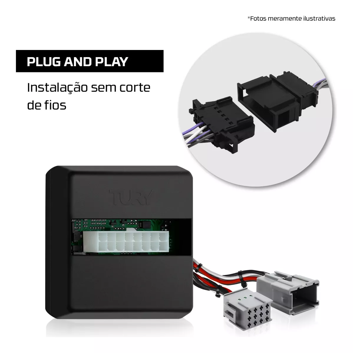 Modulo de Vidro Tury com Anti-esmagamento PRO2.9CO - S10 12/15 - Apenas Dianteiro