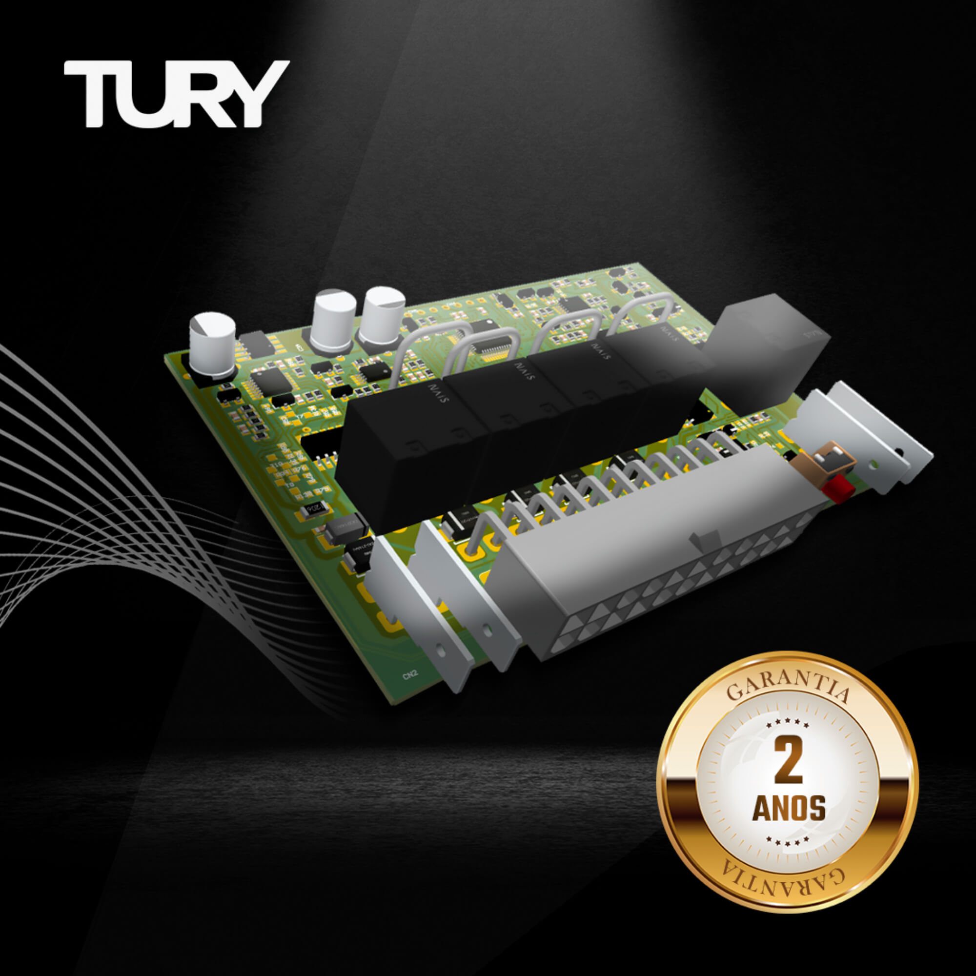 Modulo de Vidro Cruze 2009-2015 com Anti-esmagamento Tury Plug And Play PRO4LONGQ