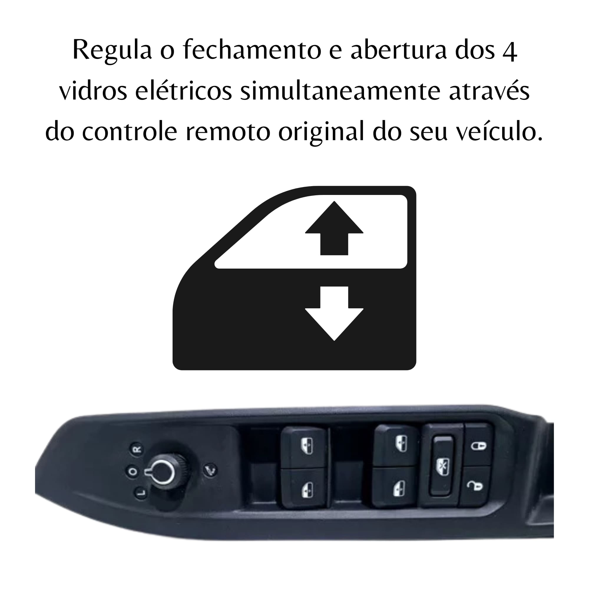 Modulo de Automação de Vidro Elétrico Anti Esmagamento J2 2011 a 2019 4 Portas Tury - PRO4.10BO