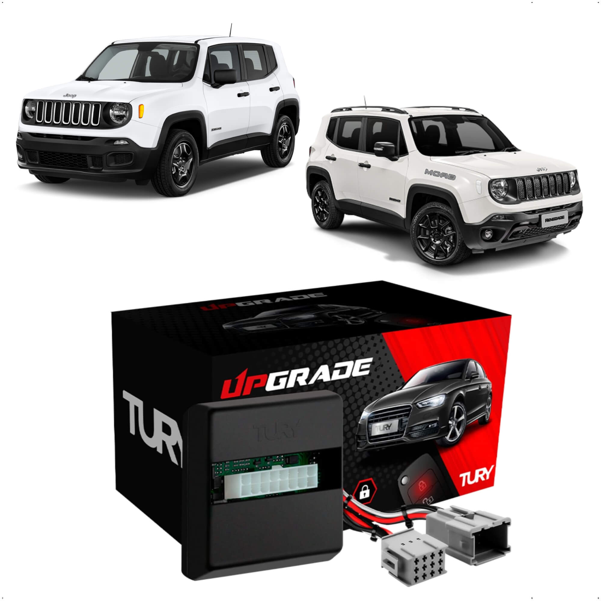 Módulo de Automação de Retrovisor com Tilt Down Renegade 2016 - 2021 Tury - PARK 3.12.2 DF