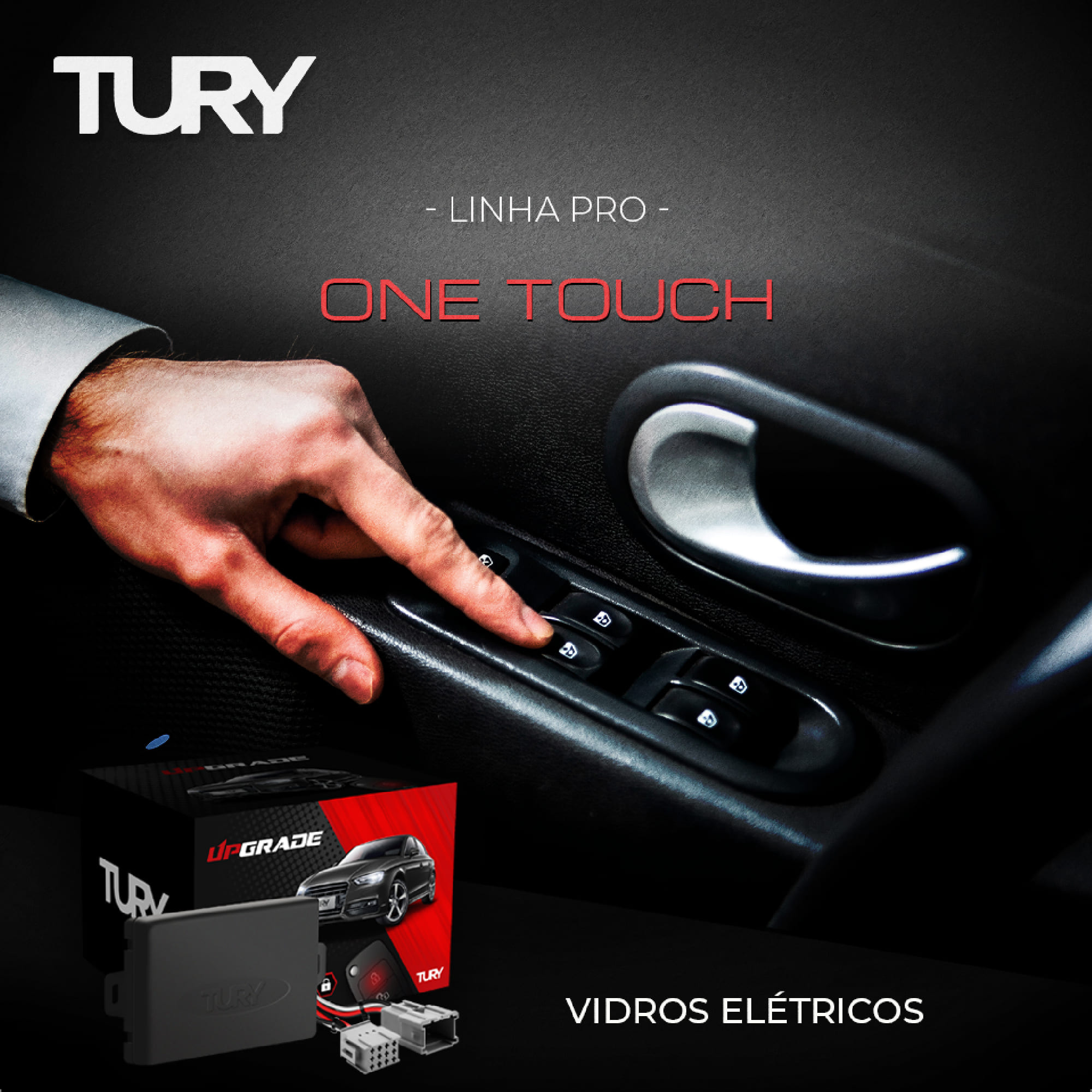 Módulo de Vidro com Anti-esmagamento 206 De 1998 Até 2013 / 207 2001 Até 2015 - Tury PRO4.23AY