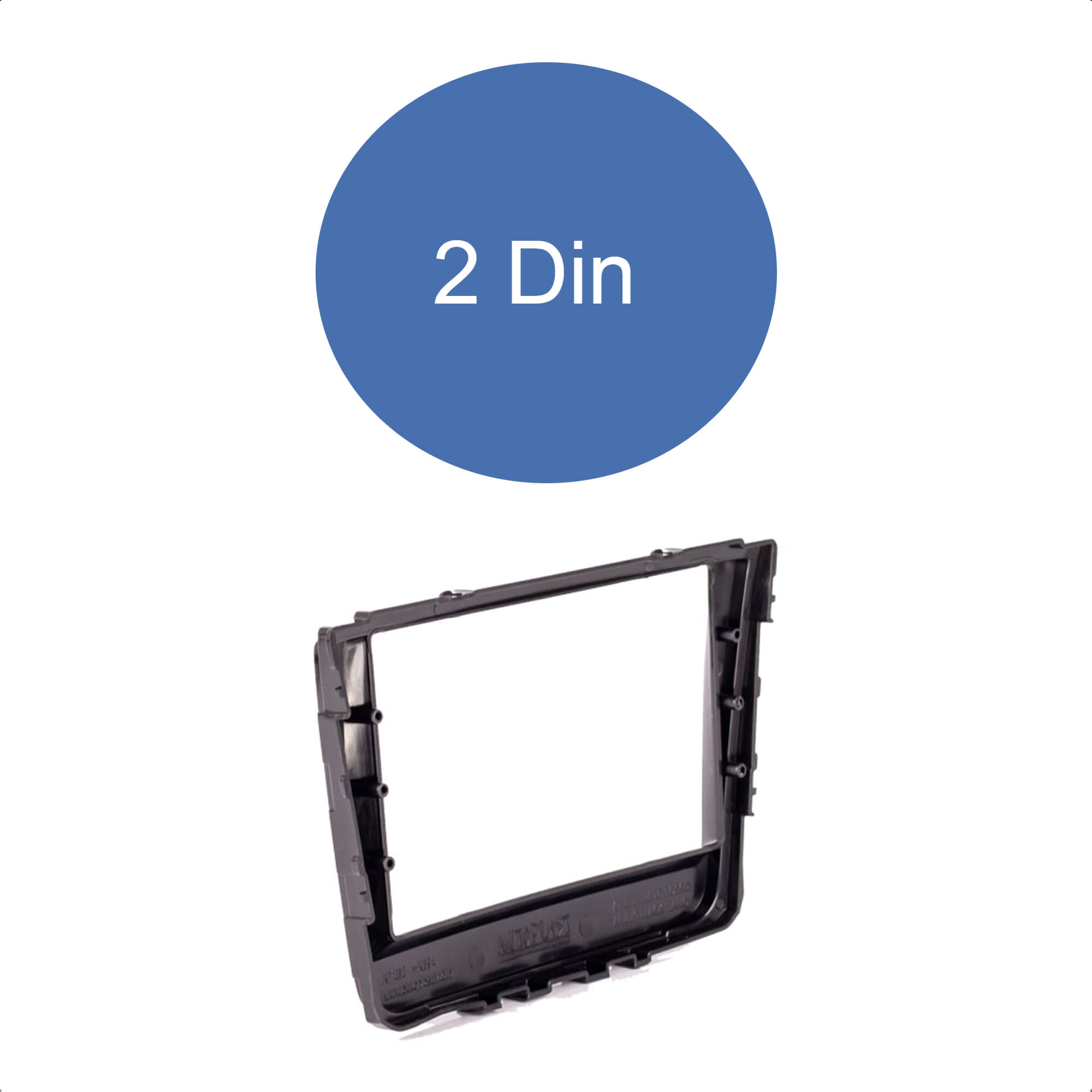 Moldura 2 7" Din Black Piano Creta 2016/2017/2018/2019/2020/2021 Expex - EPX 344