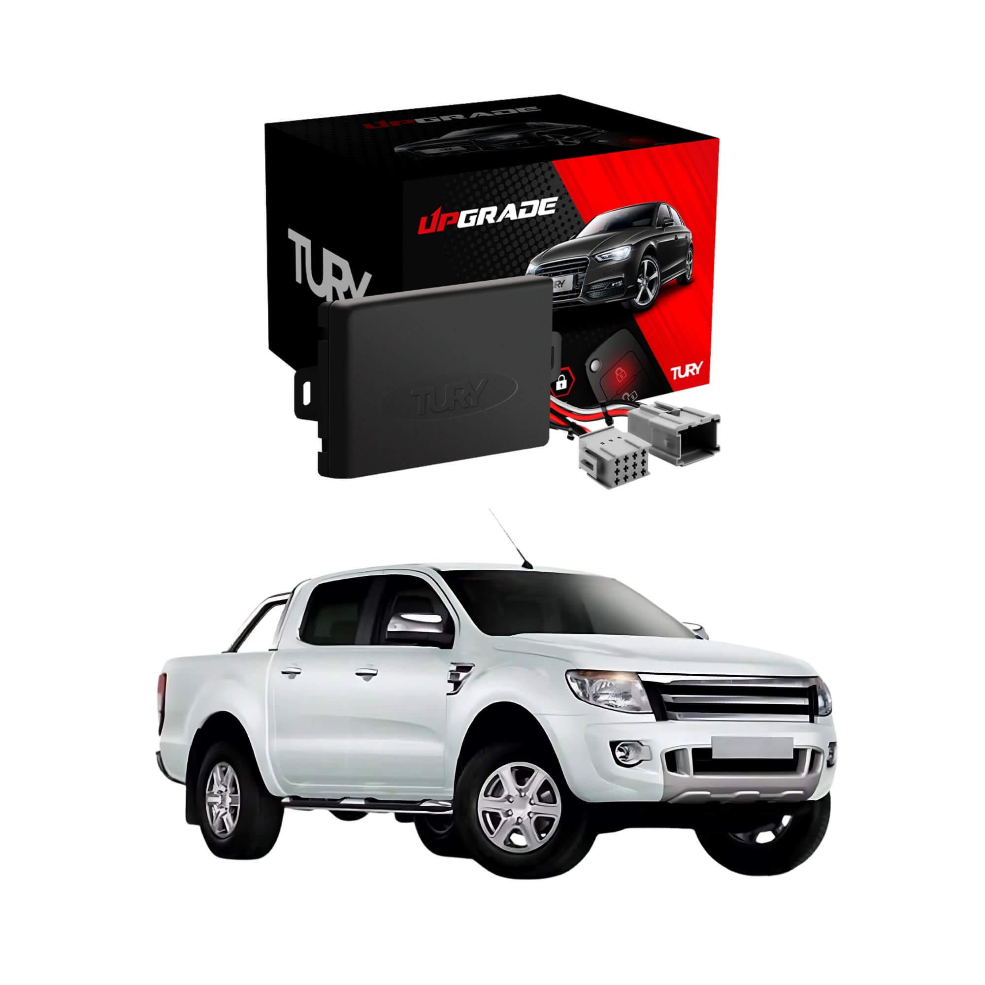 Modulo de Vidro Ranger 2013 até 2016 Tury com Anti-esmagamento PRO4.40AJ