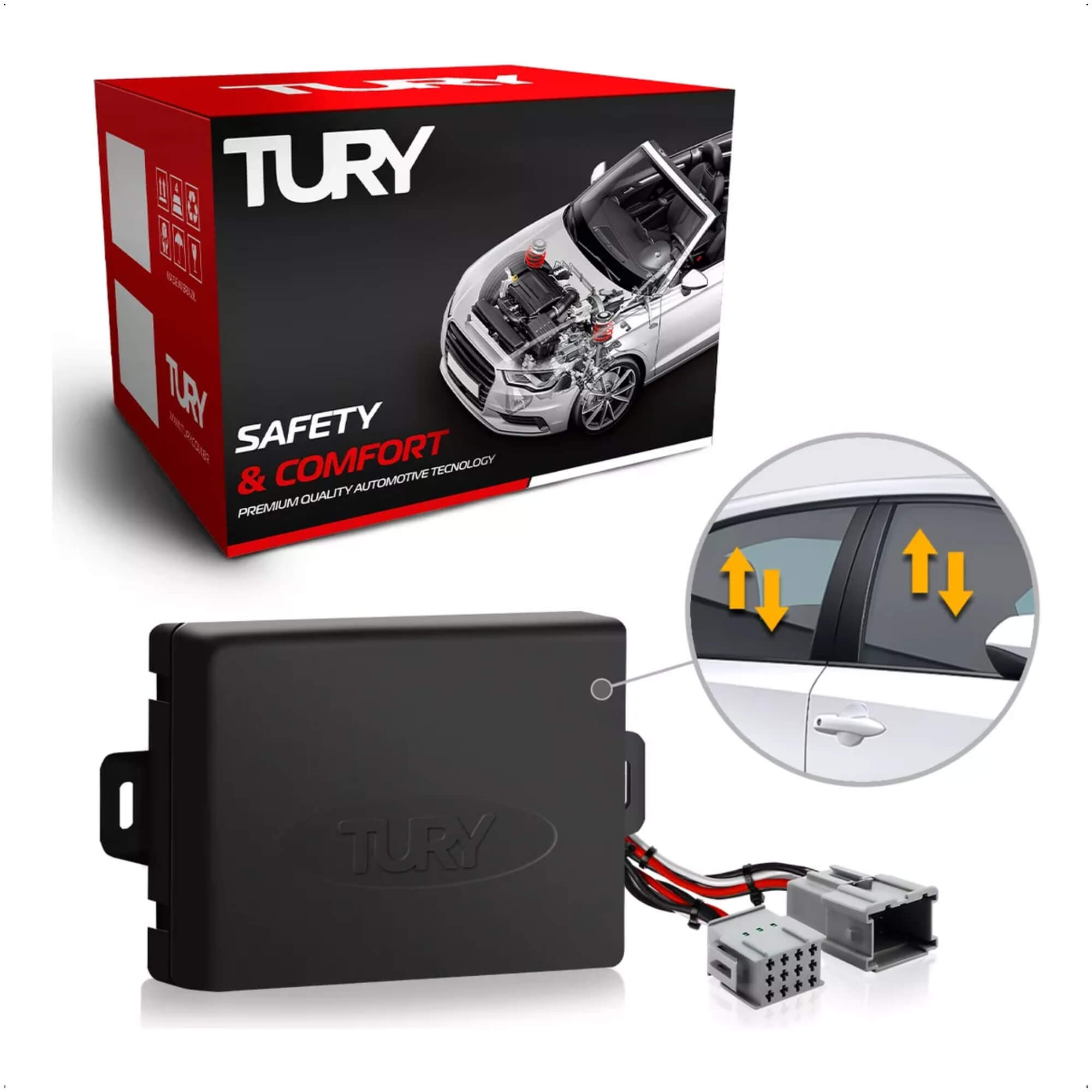 Módulo de Vidro Elétrico com Anti Esmagamento Frontier 2007-2009 Tury - PRO4.43CN