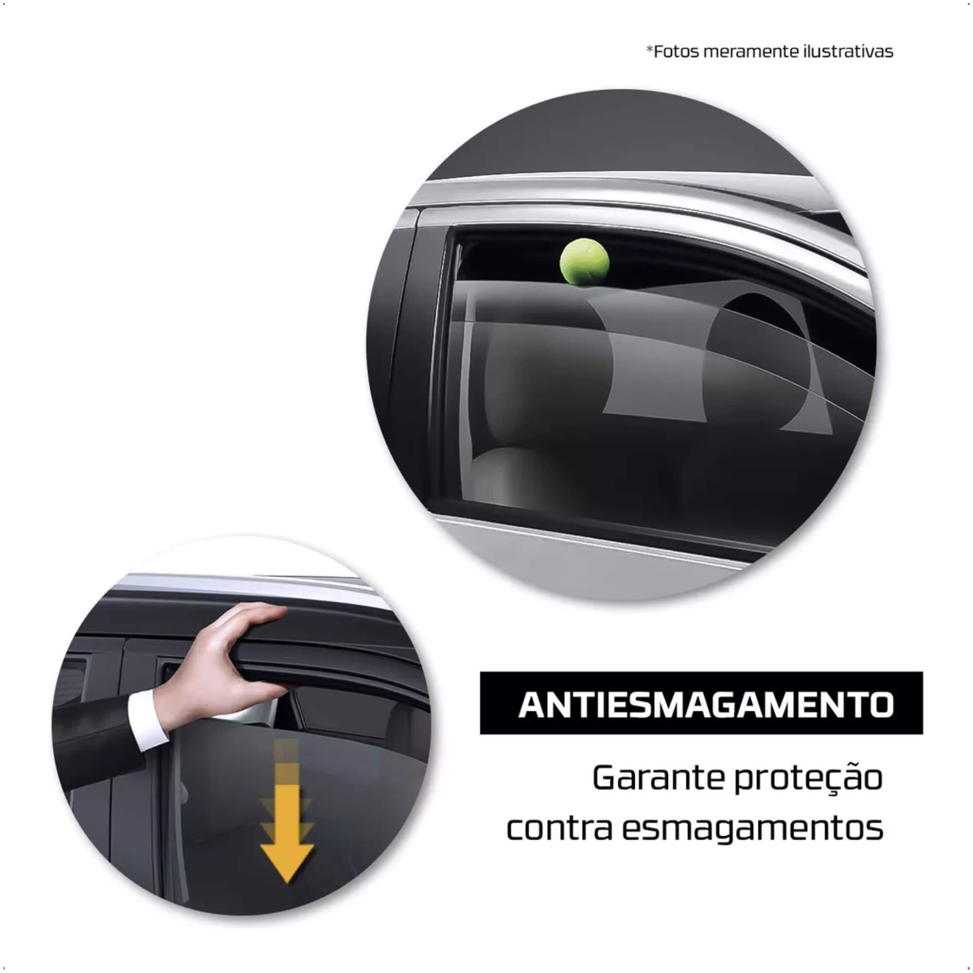Módulo de Vidro Elétrico com Anti Esmagamento Frontier 2007-2009 Tury - PRO4.43CN