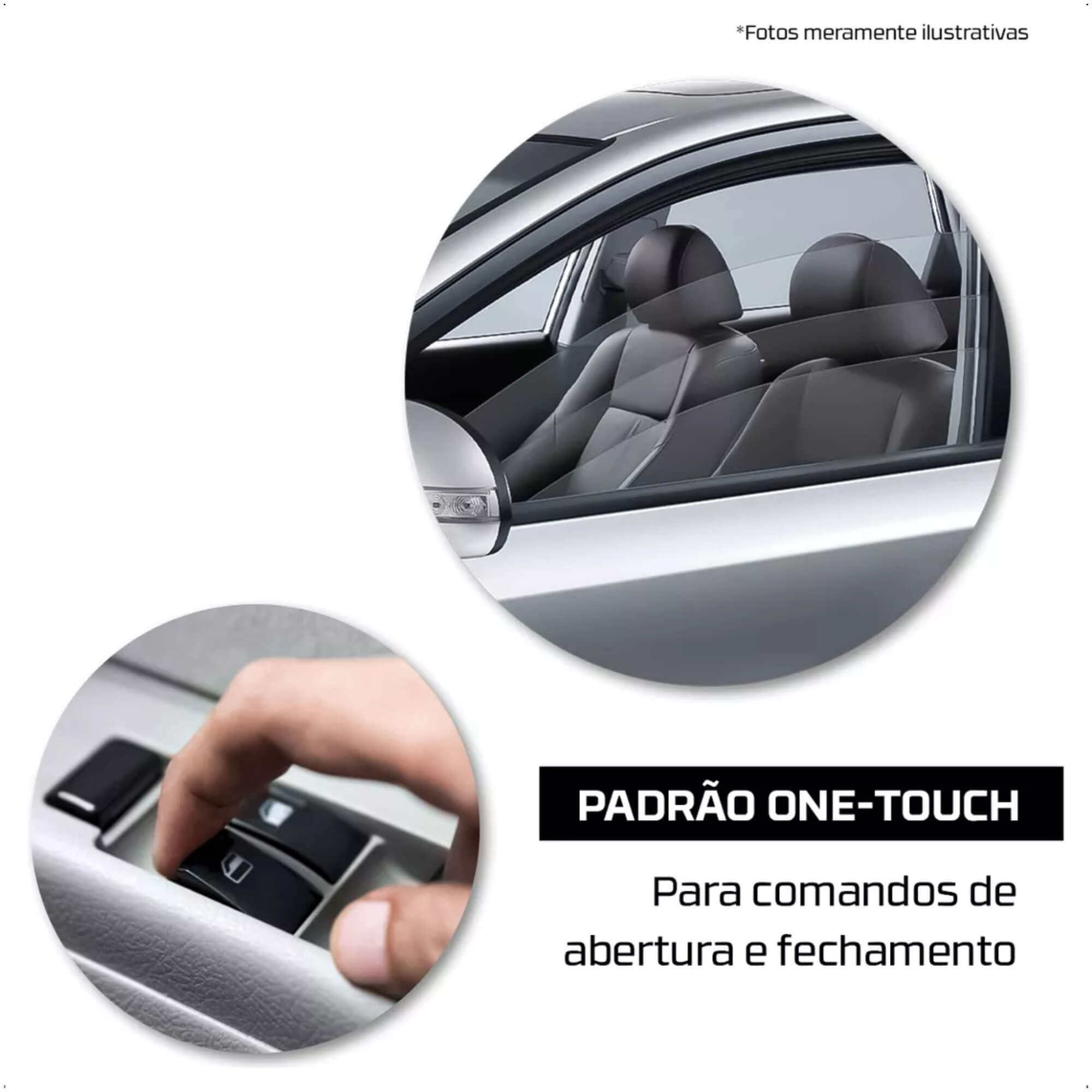 Módulo de Vidro Elétrico com Anti Esmagamento Frontier 2007-2009 Tury - PRO4.43CN