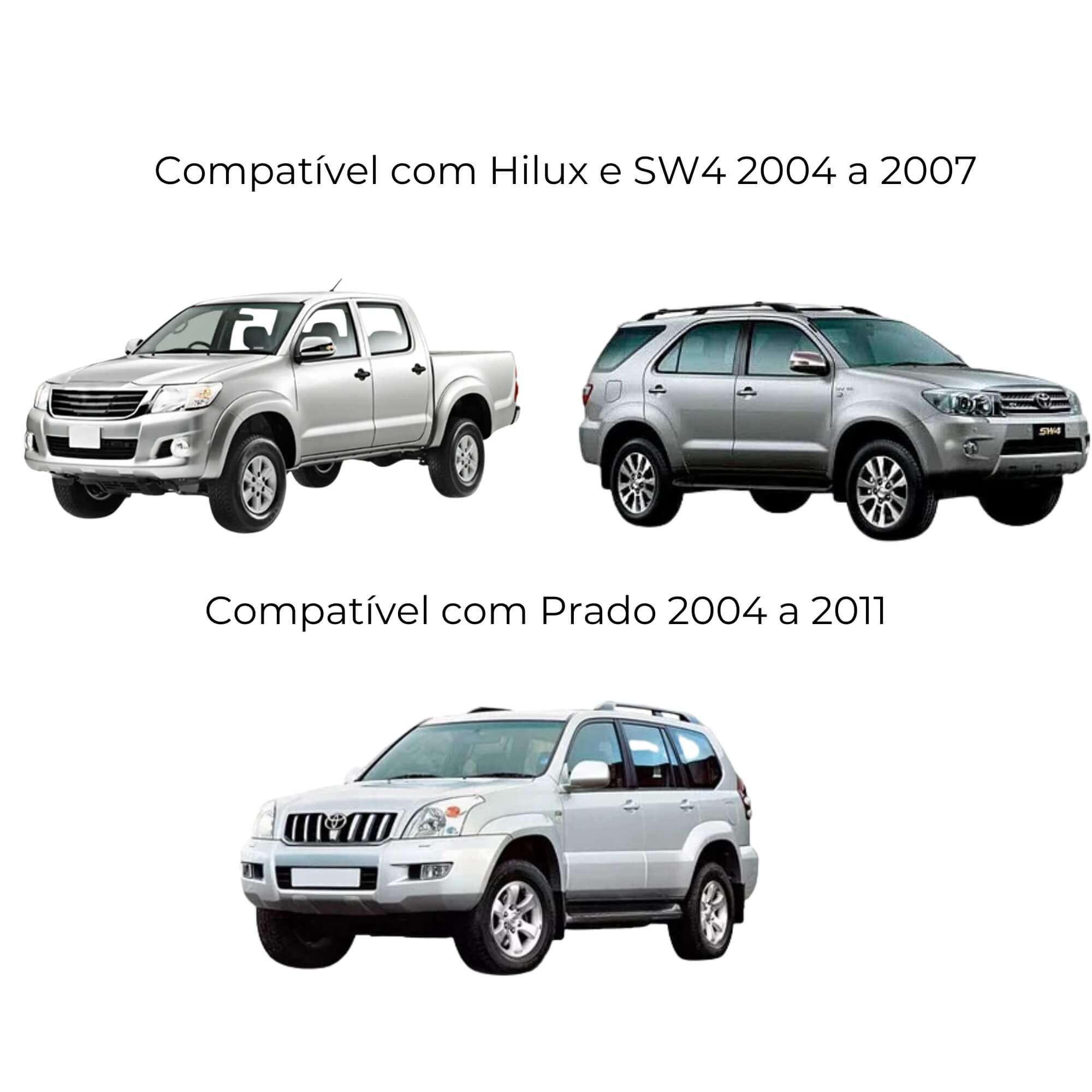 Modulo de Vidro Tury Hilux 2005/2007 Prado 2004/2011 SW4 2005/2007 com Anti-esmagamento PRO 4.8 AC