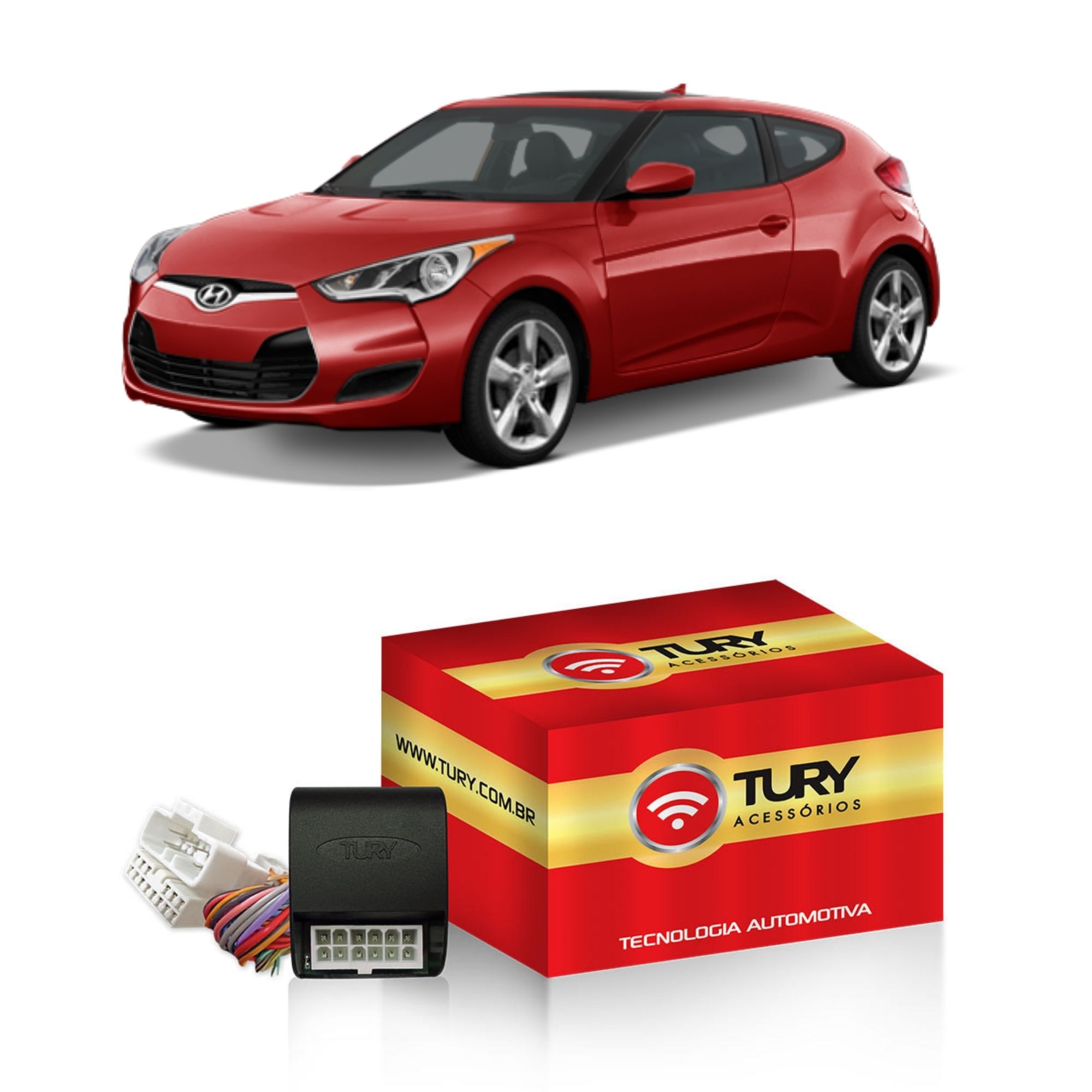 Modulo de Vidro c/ Antiesmagamento Elantra 12/16 Veloster 12 Sonata 11/14 Tury - PRO4.31P