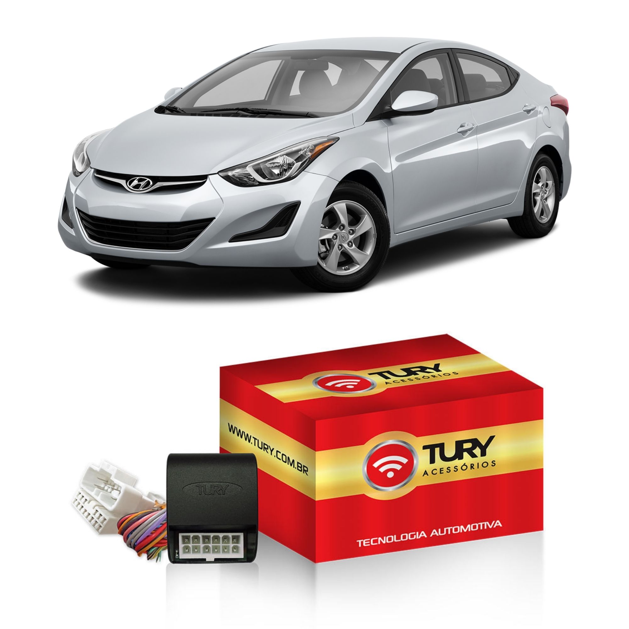 Modulo de Vidro c/ Antiesmagamento Elantra 12/16 Veloster 12 Sonata 11/14 Tury - PRO4.31P