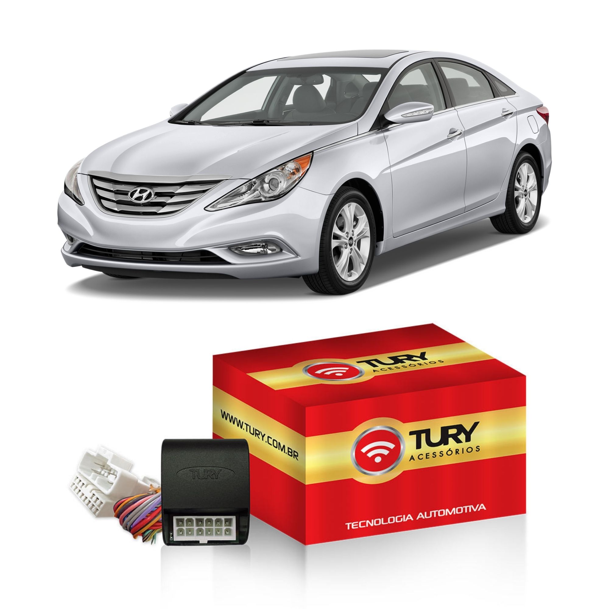 Modulo de Vidro c/ Antiesmagamento Elantra 12/16 Veloster 12 Sonata 11/14 Tury - PRO4.31P