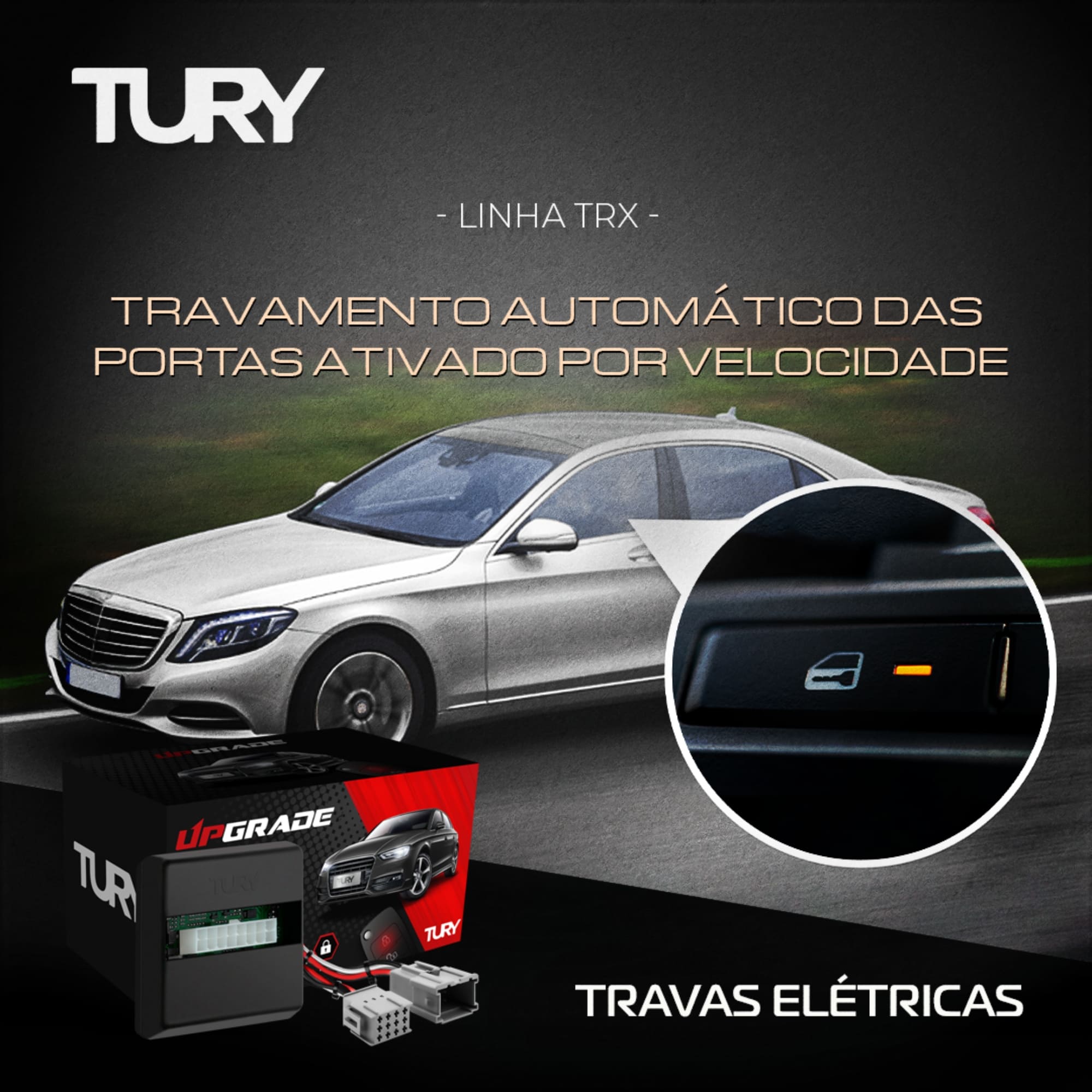 Módulo Central Trava Elétrica com SpeedLock QQ/Argo Tury - TRX31