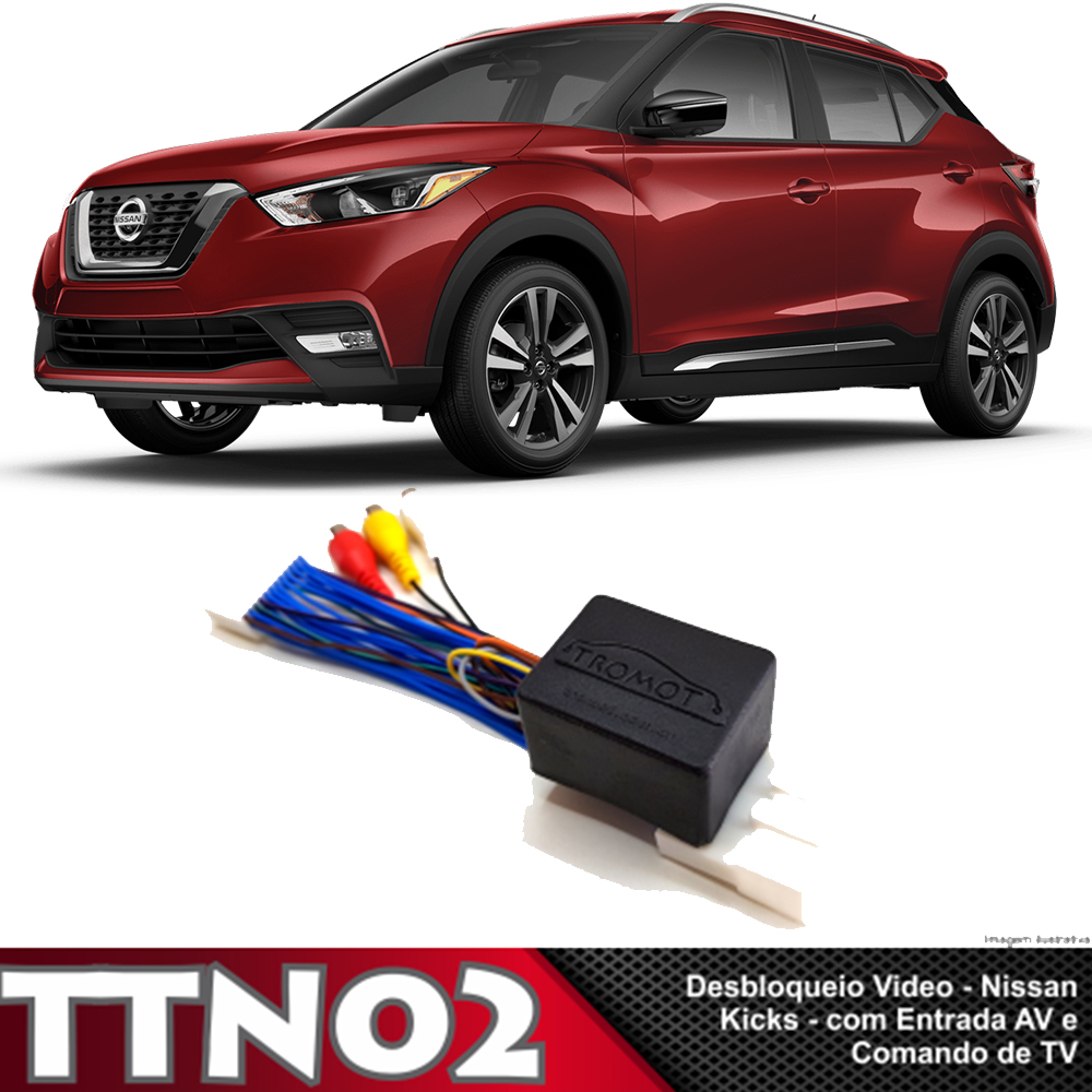 Interface de Video em Movimento Nissan Kicks 2017 2018 Tromot TTN02