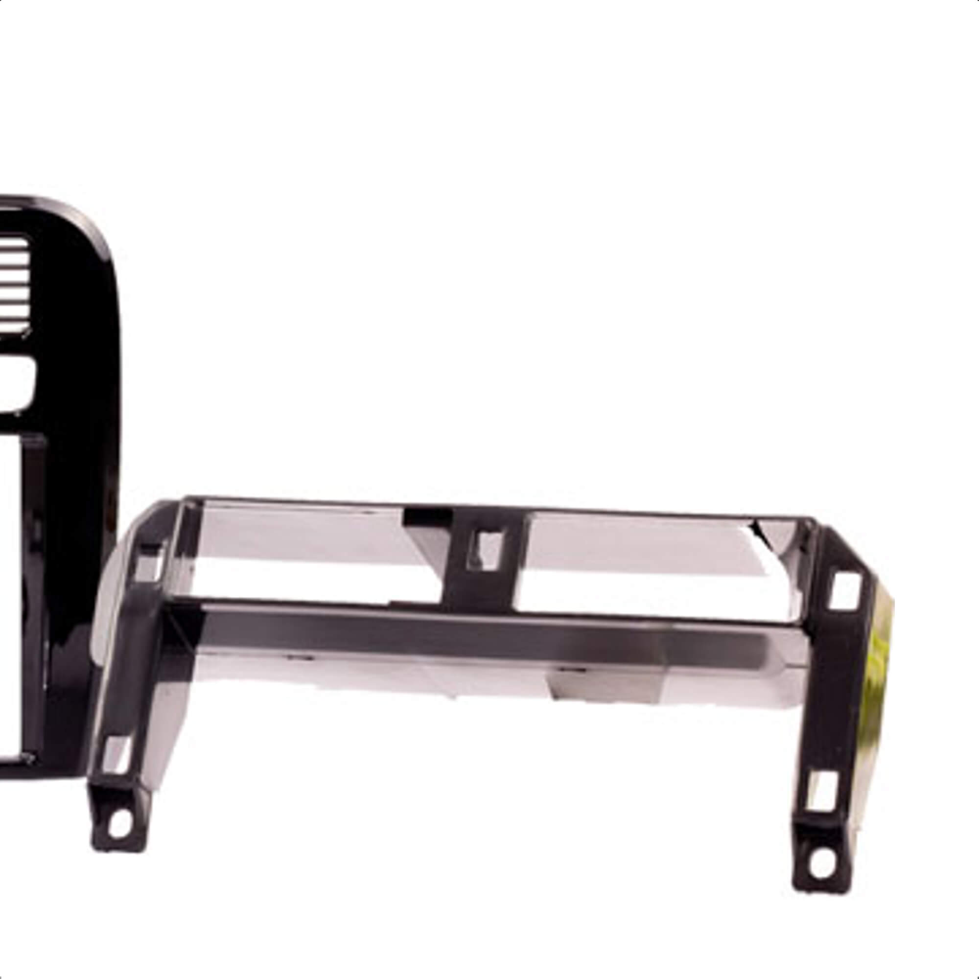 Moldura 2 Din Com Duto De Ar Black Piano Punto 2008/2009/2010/2011/2012 Expex - EPX 386