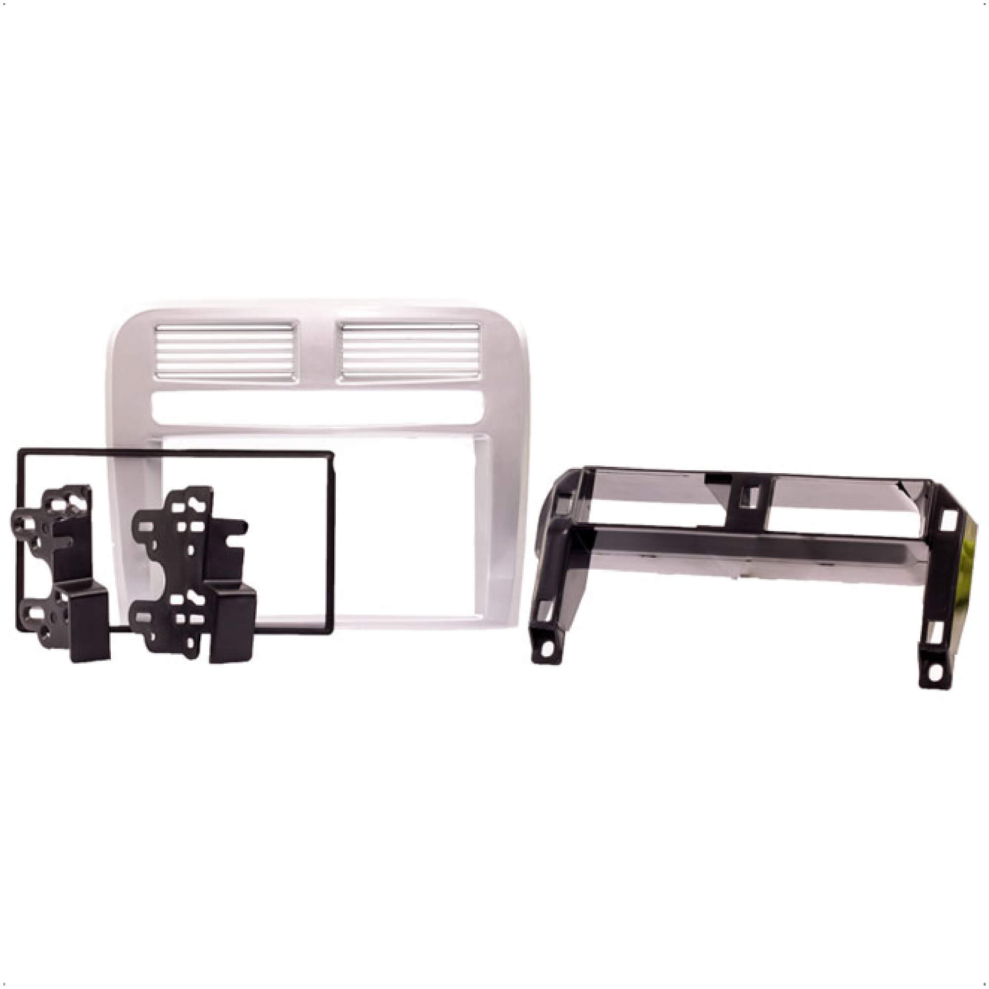 Moldura 7 Polegadas 2 Din Punto 2008 2009 2010 2011 2012 Prata com Duto de Ar JP/CH Expex - EPX 388