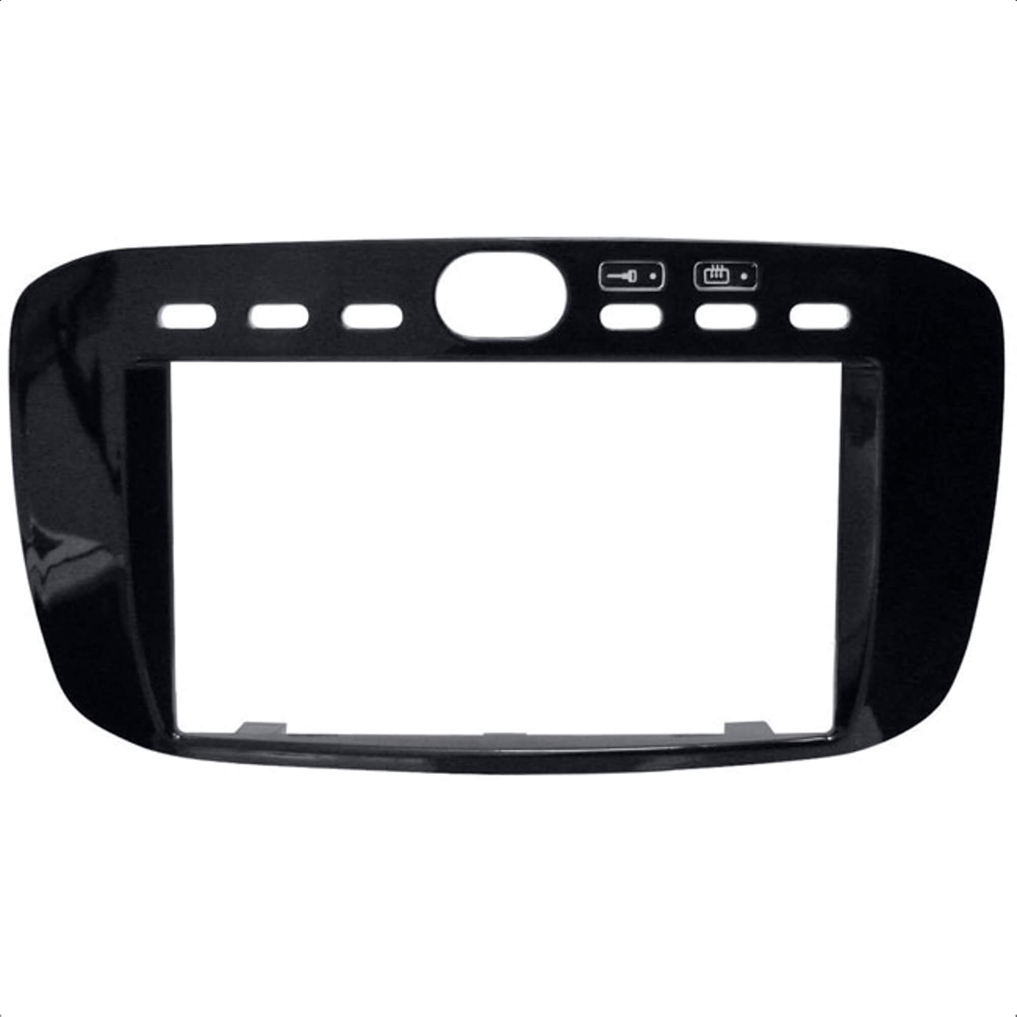 Moldura 2 Din JP Black Piano Linea 2015/2016 Punto 2013/2014/2015/2016/2017 Expex - EPX 397